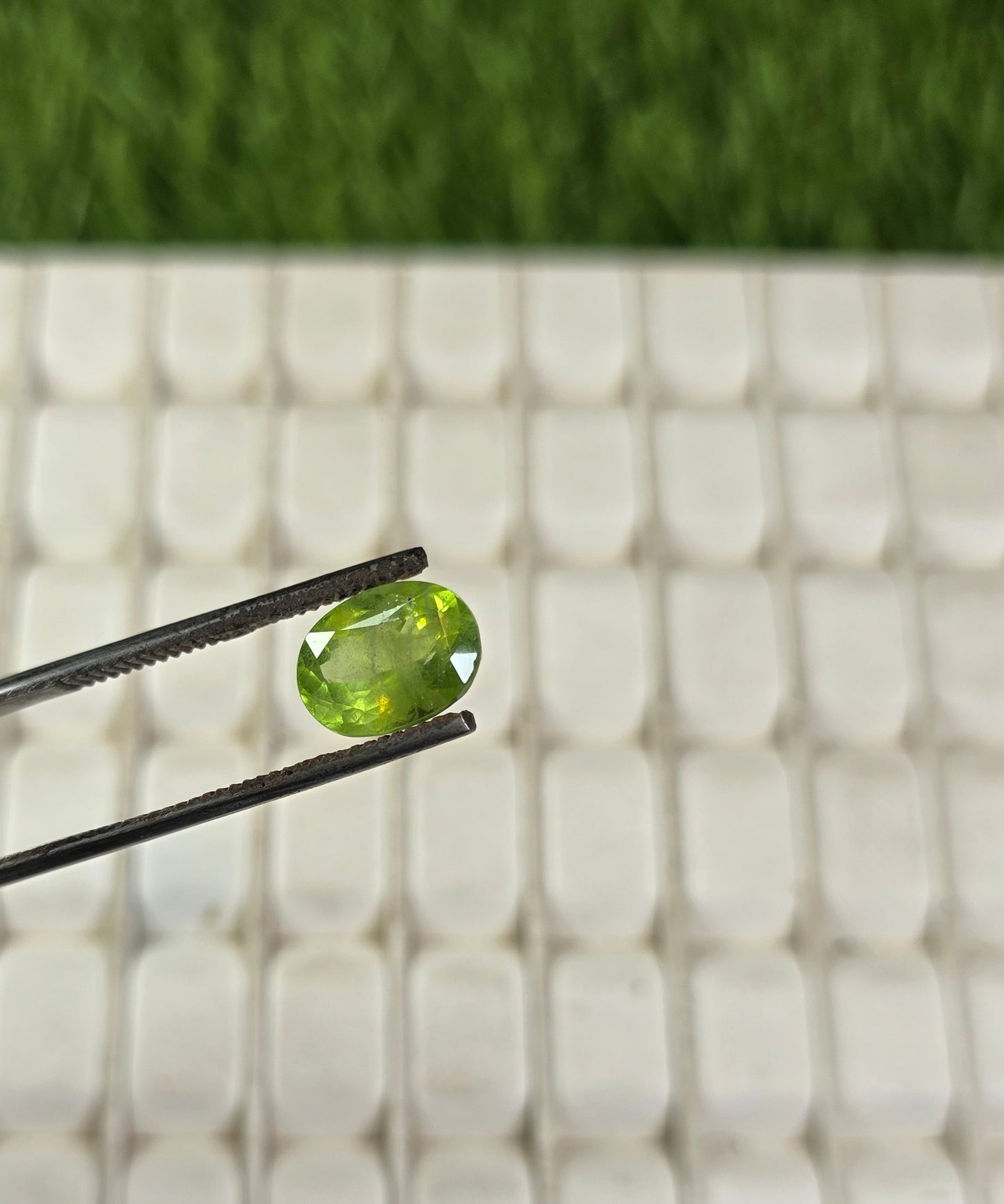 Natural Peridot Stone With Lab Certificate