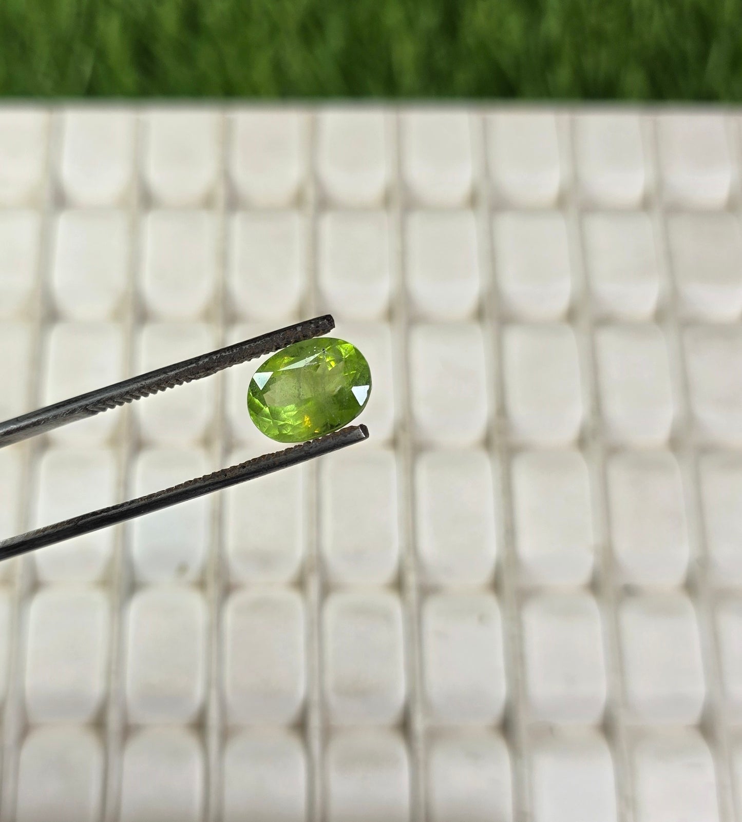 Natural Peridot Stone With Lab Certificate