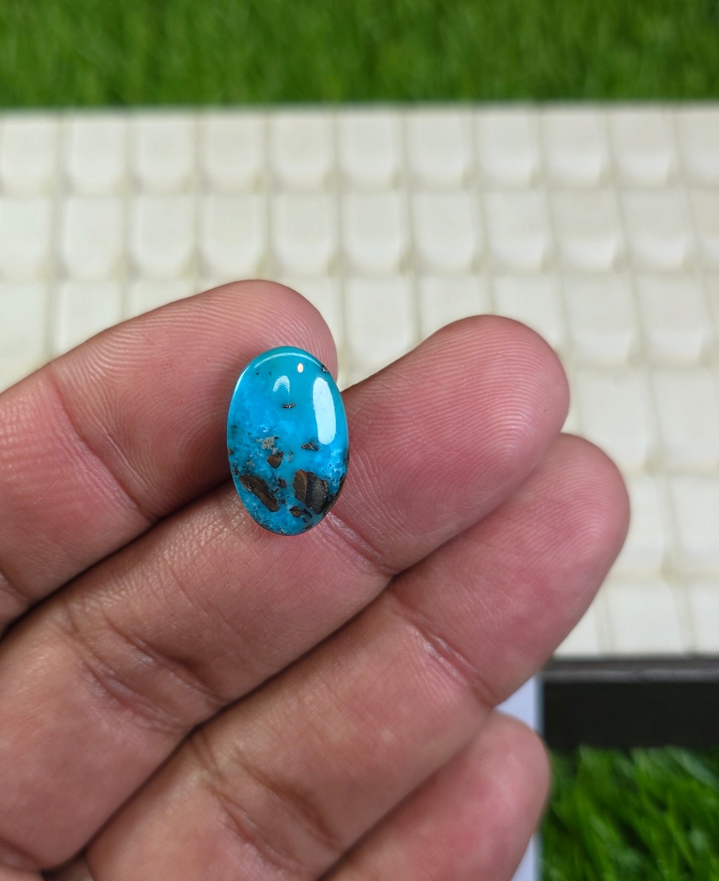 Natural Nisha Puri Feroza Stone With Lab Certificate