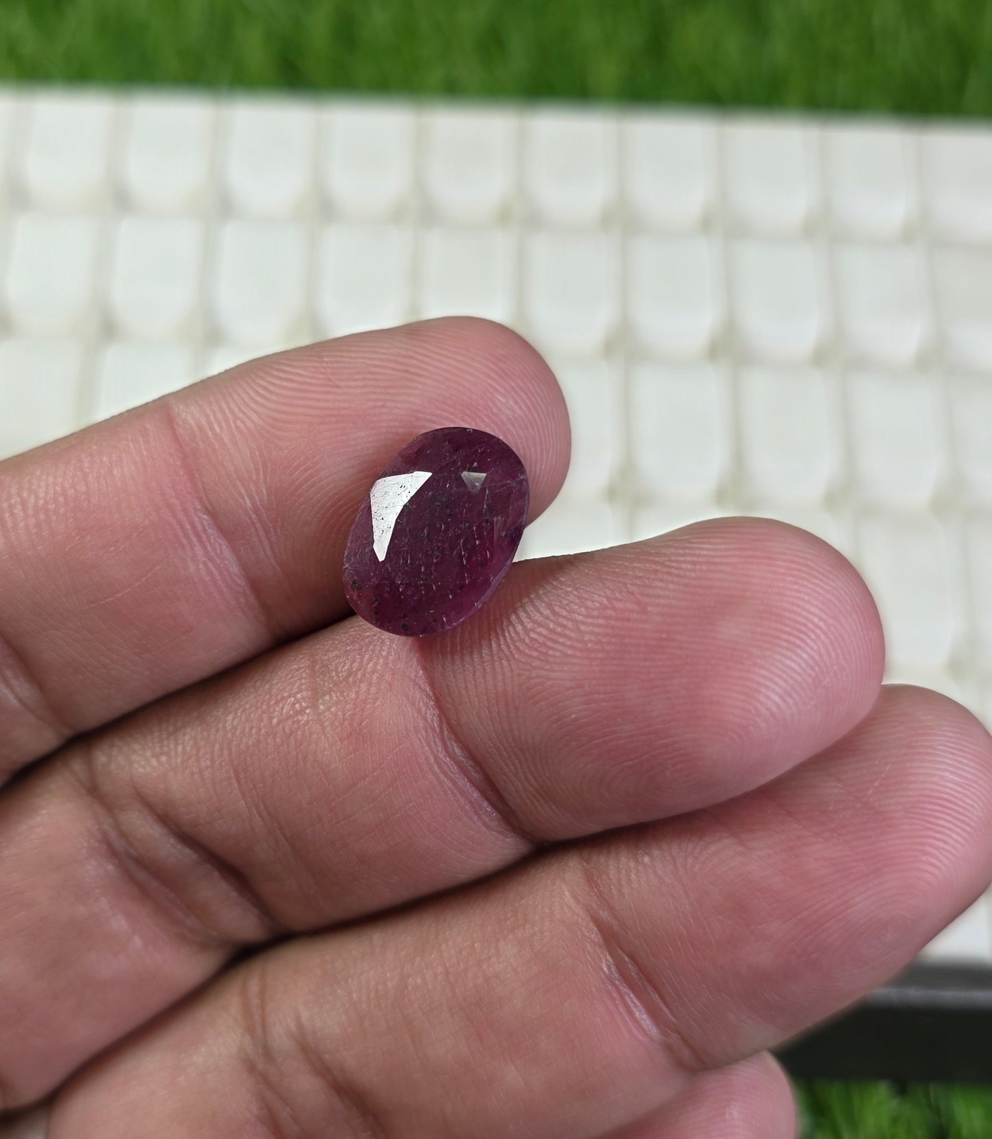 Natural Ruby Stone With Lab Certificate