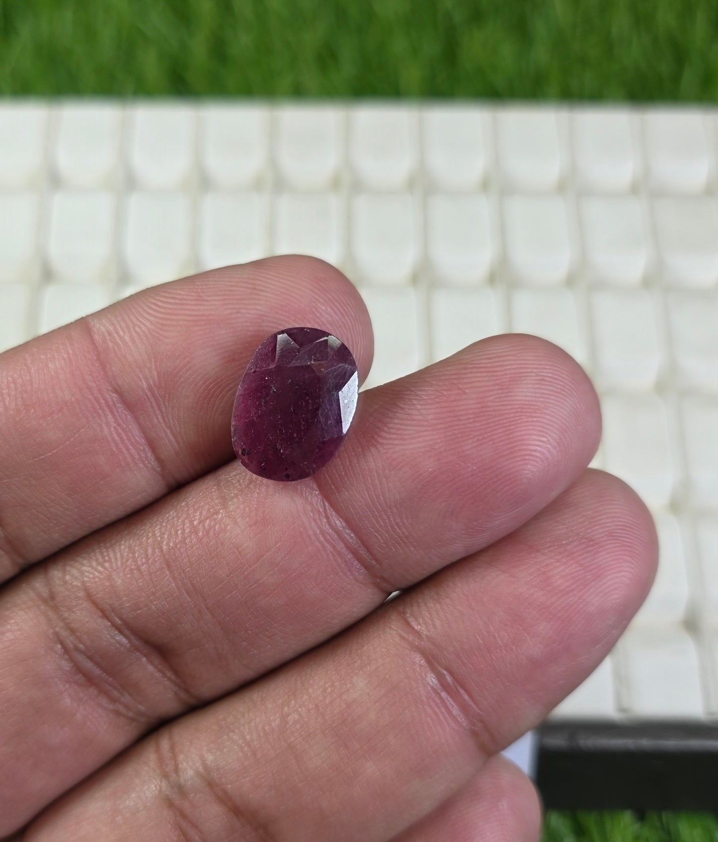 Natural Ruby Stone With Lab Certificate