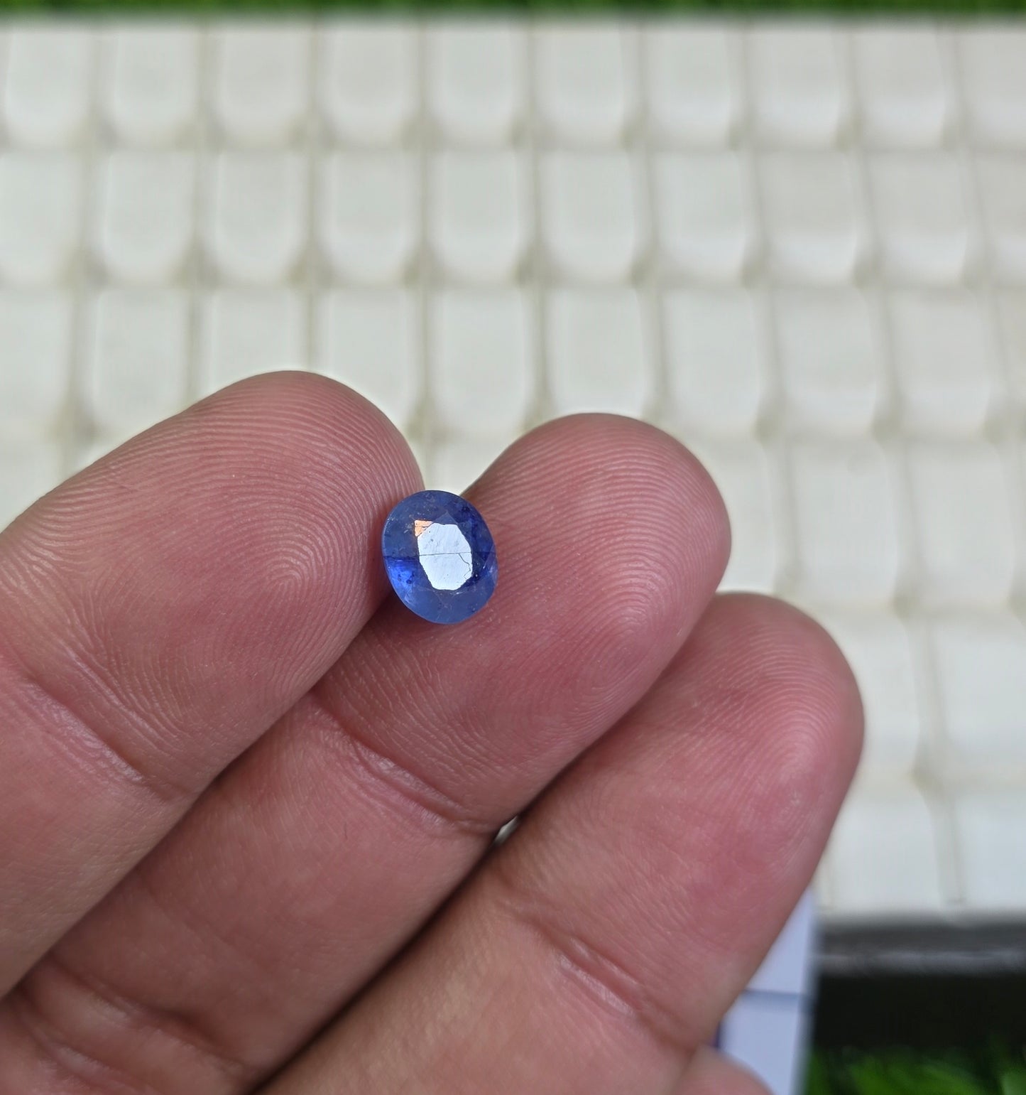 Natural Ceylon Neelam Stone With Lab Certificate