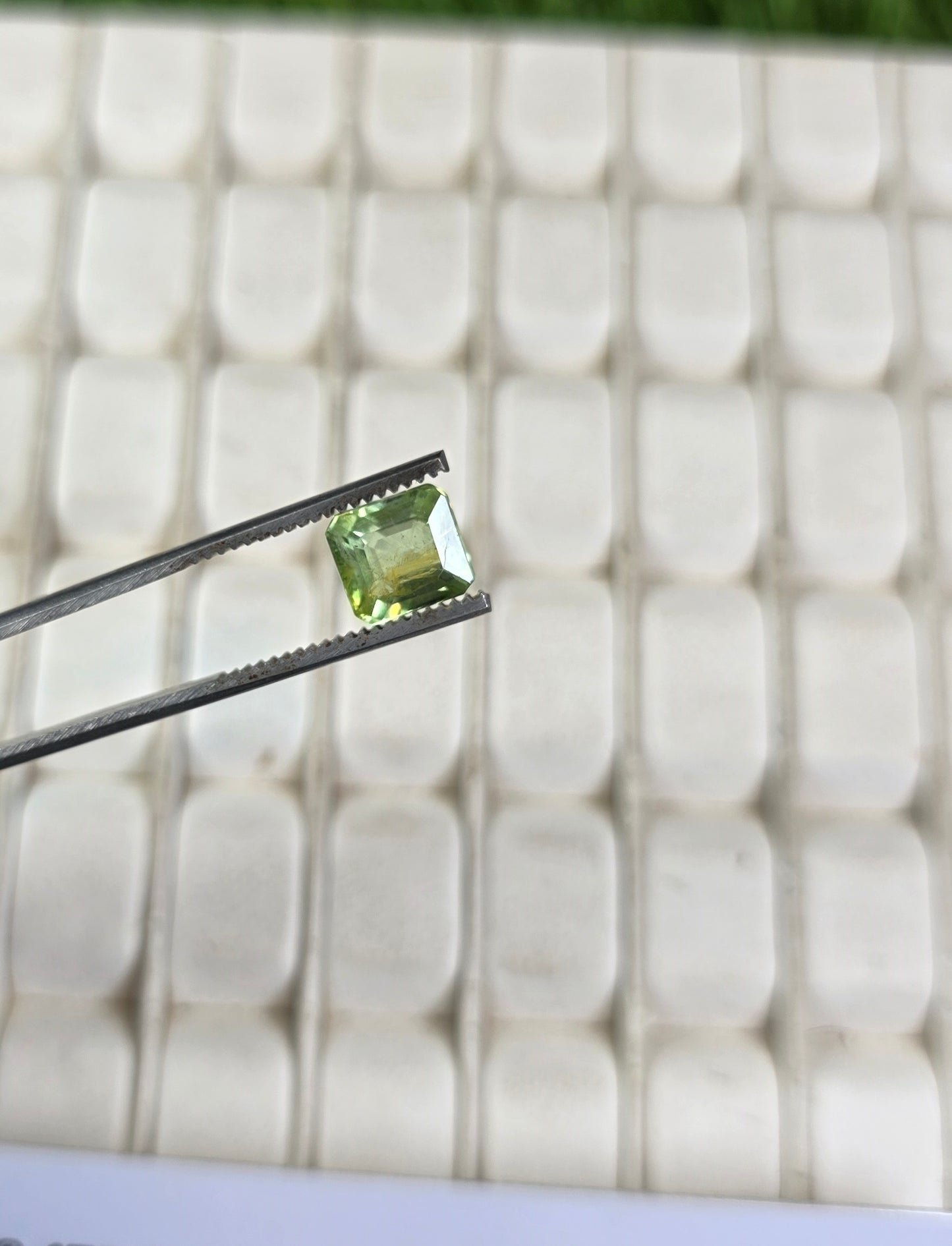 Natural Peridot Stone With Lab Certificate