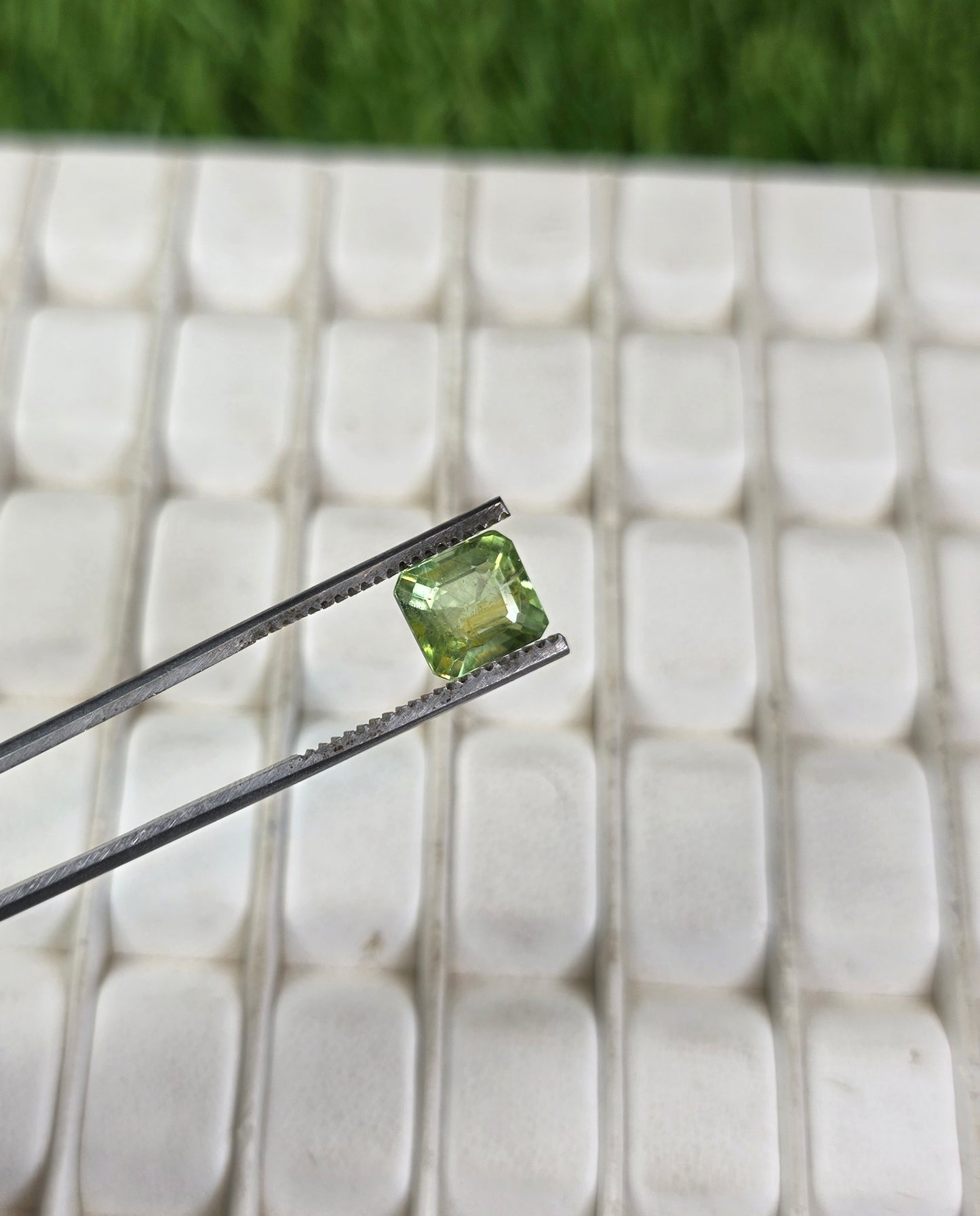 Natural Peridot Stone With Lab Certificate