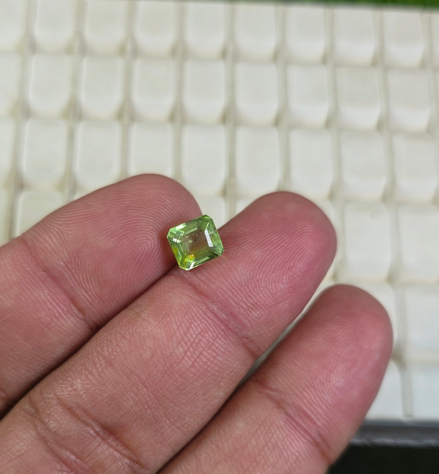 Natural Peridot Stone With Lab Certificate