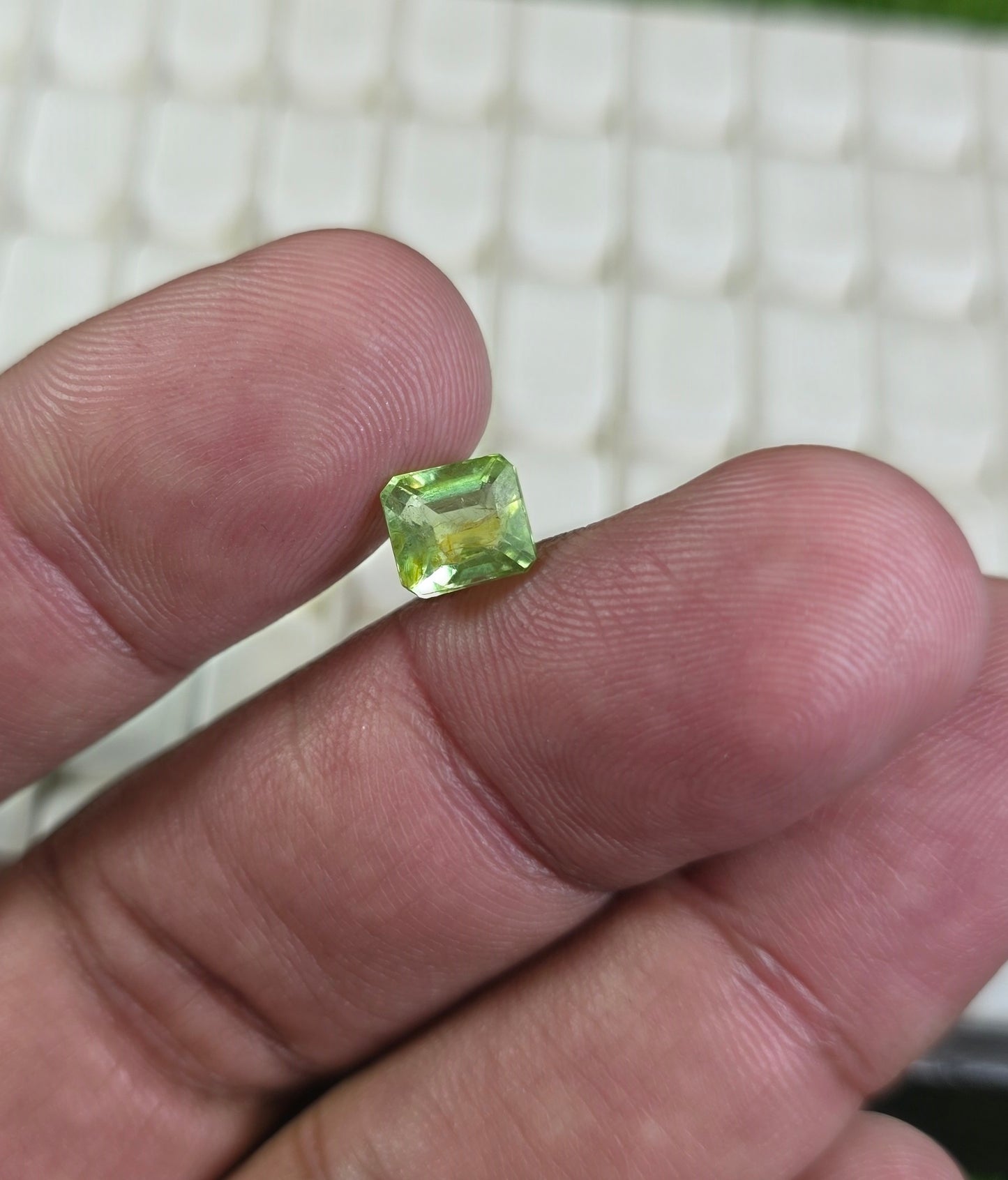 Natural Peridot Stone With Lab Certificate