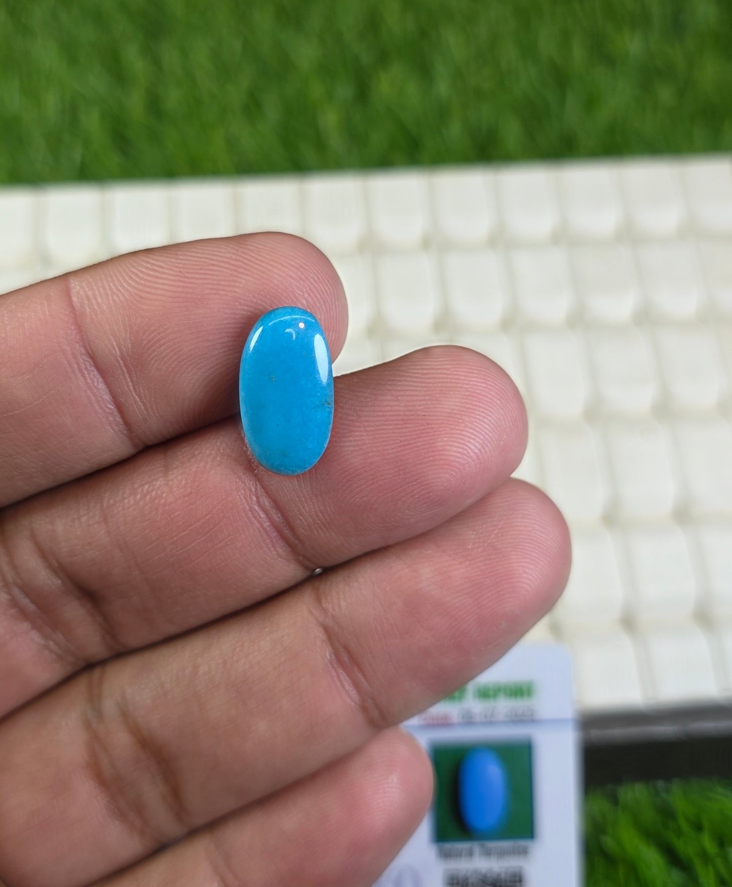 Natural Nisha Puri Feroza Stone With Lab Certificate