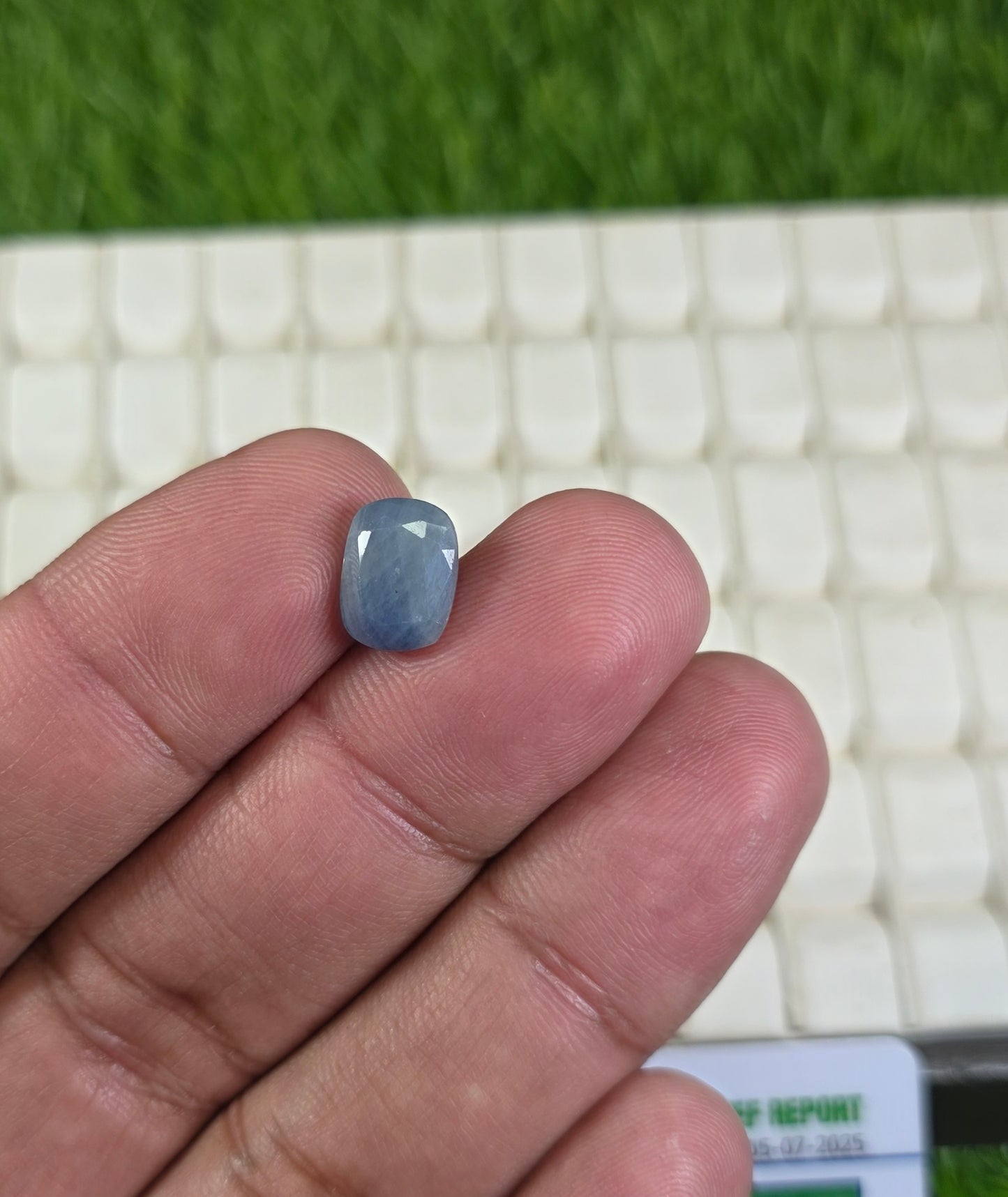 Natural Ceylon Neelam Stone With Lab Certificate