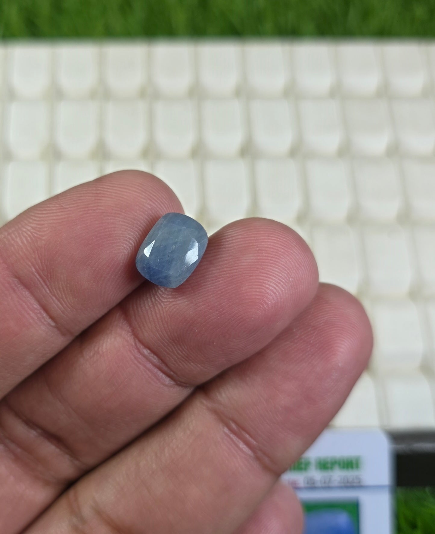 Natural Ceylon Neelam Stone With Lab Certificate