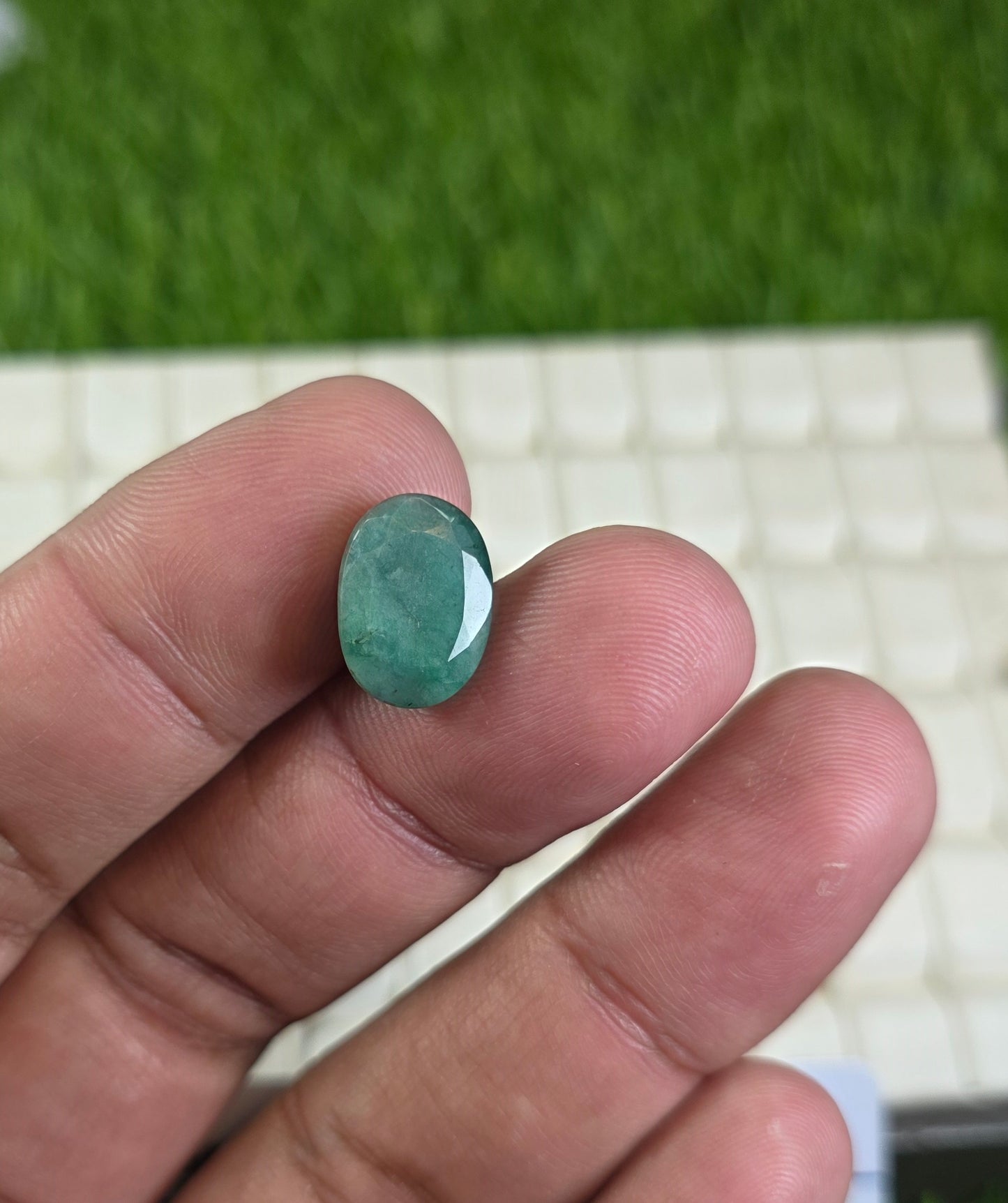 Natural Zambia Zamurd Stone With Lab Certificate