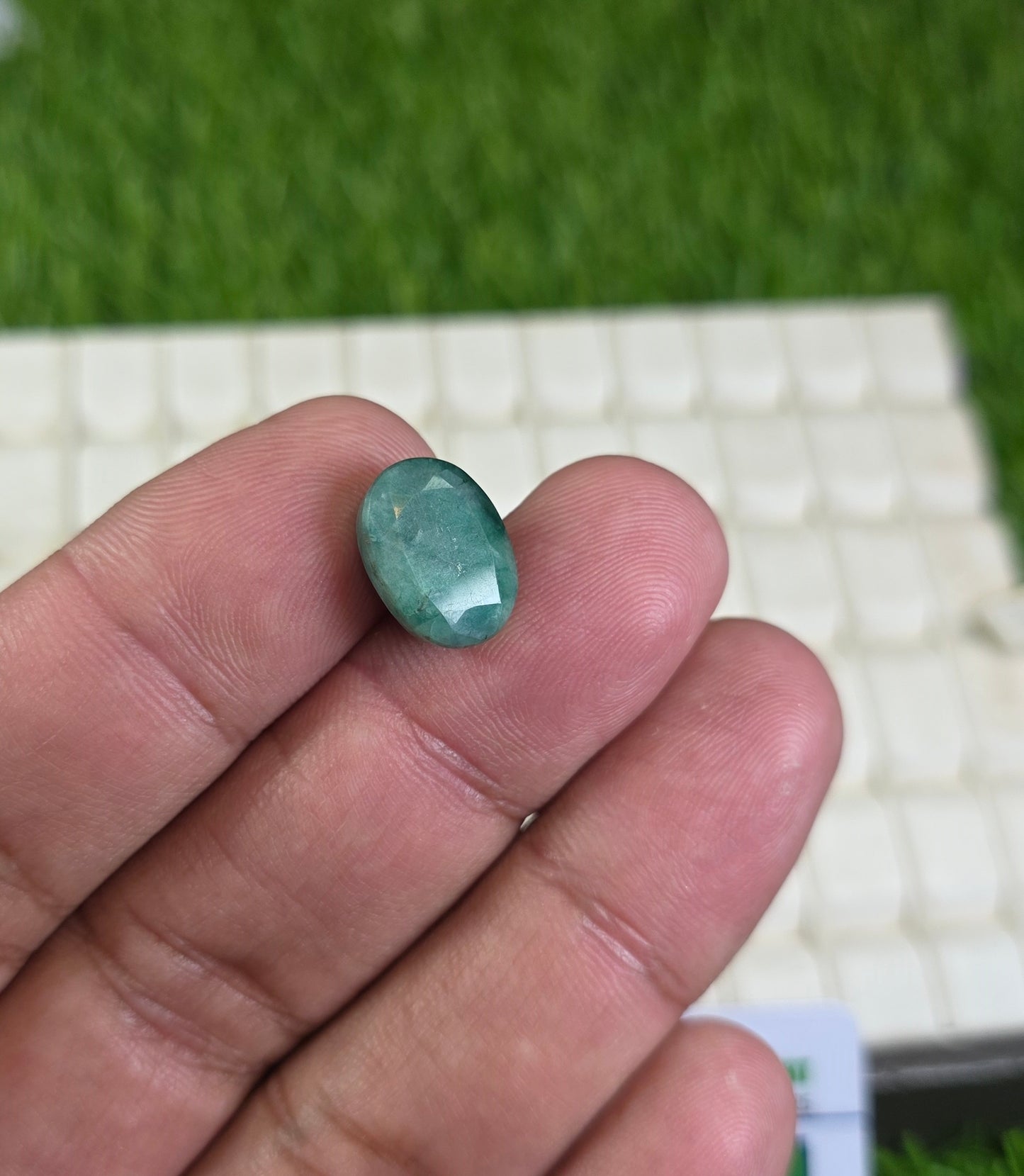 Natural Zambia Zamurd Stone With Lab Certificate