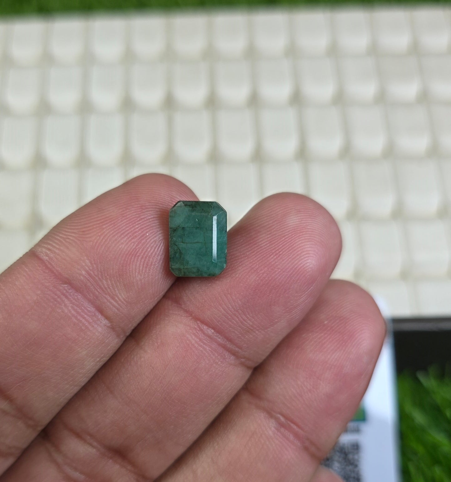 Natural Zambia Zamurd Stone With Lab Certificate