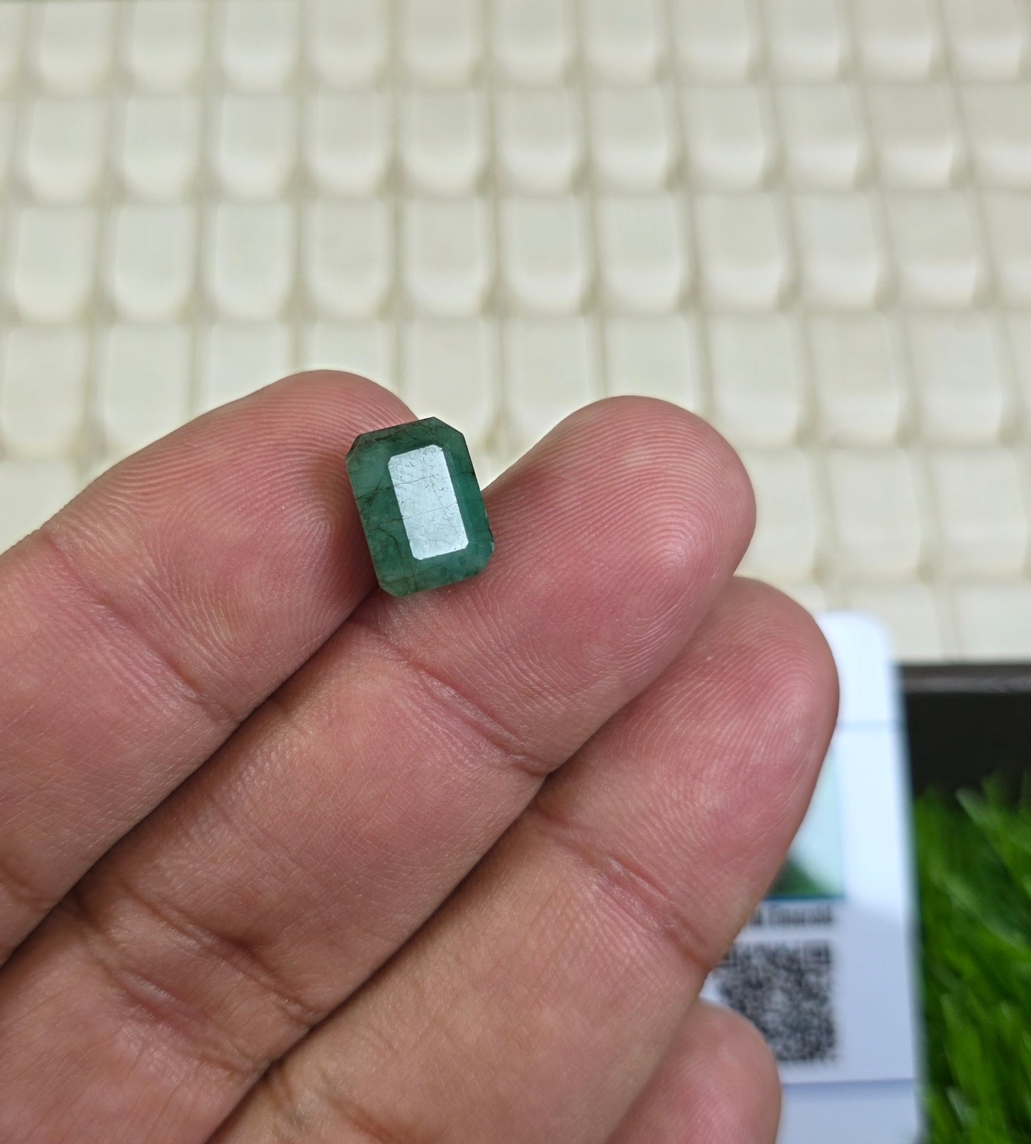 Natural Zambia Zamurd Stone With Lab Certificate