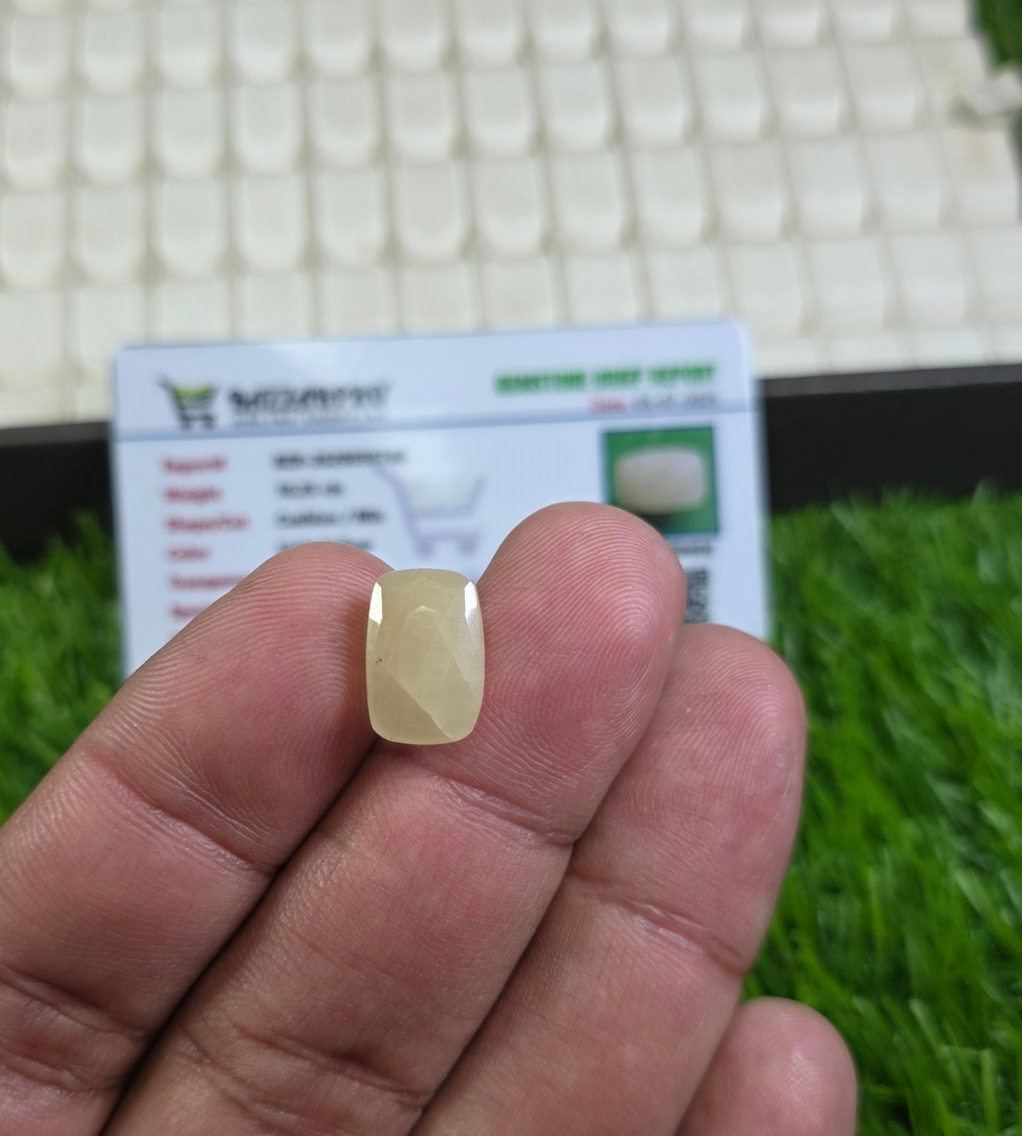 Natural Ceylon Pukhraj Stone With Lab Certificate