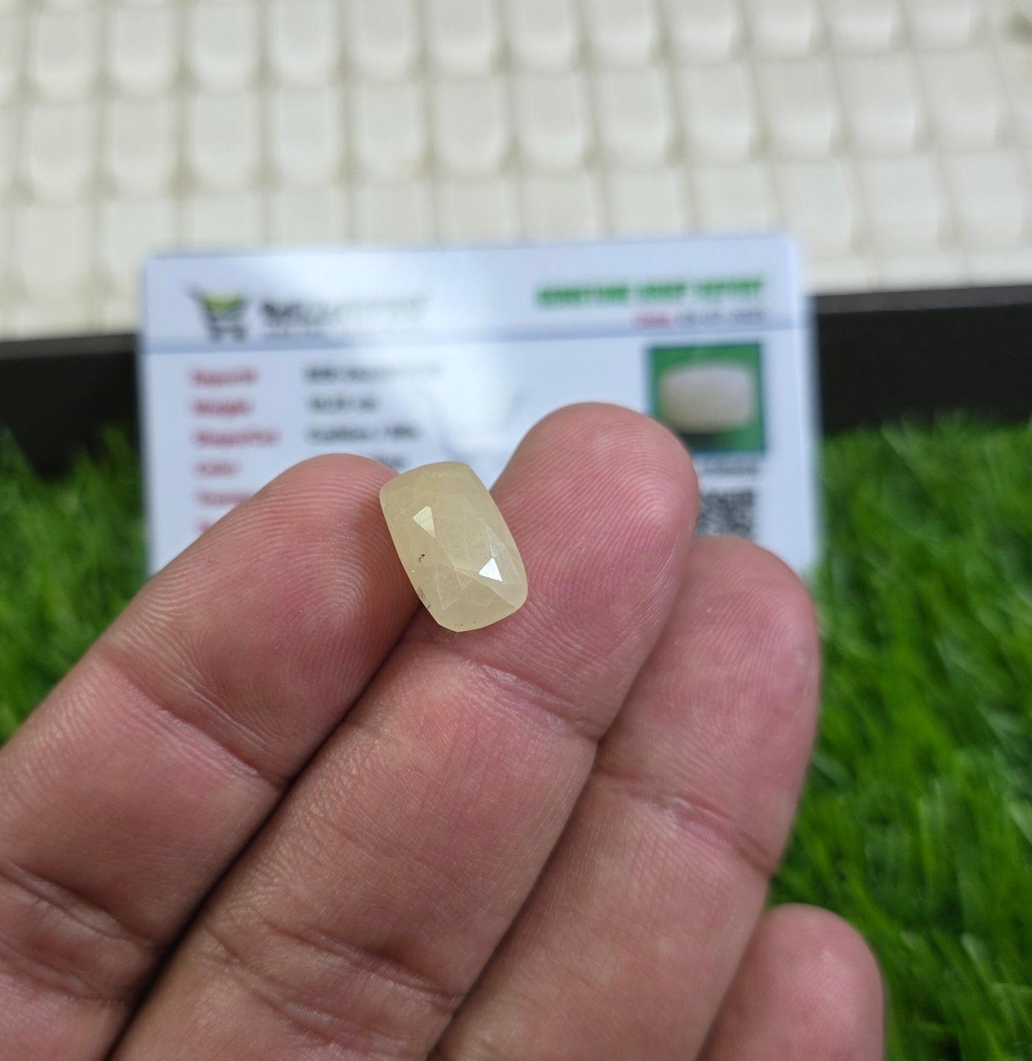 Natural Ceylon Pukhraj Stone With Lab Certificate