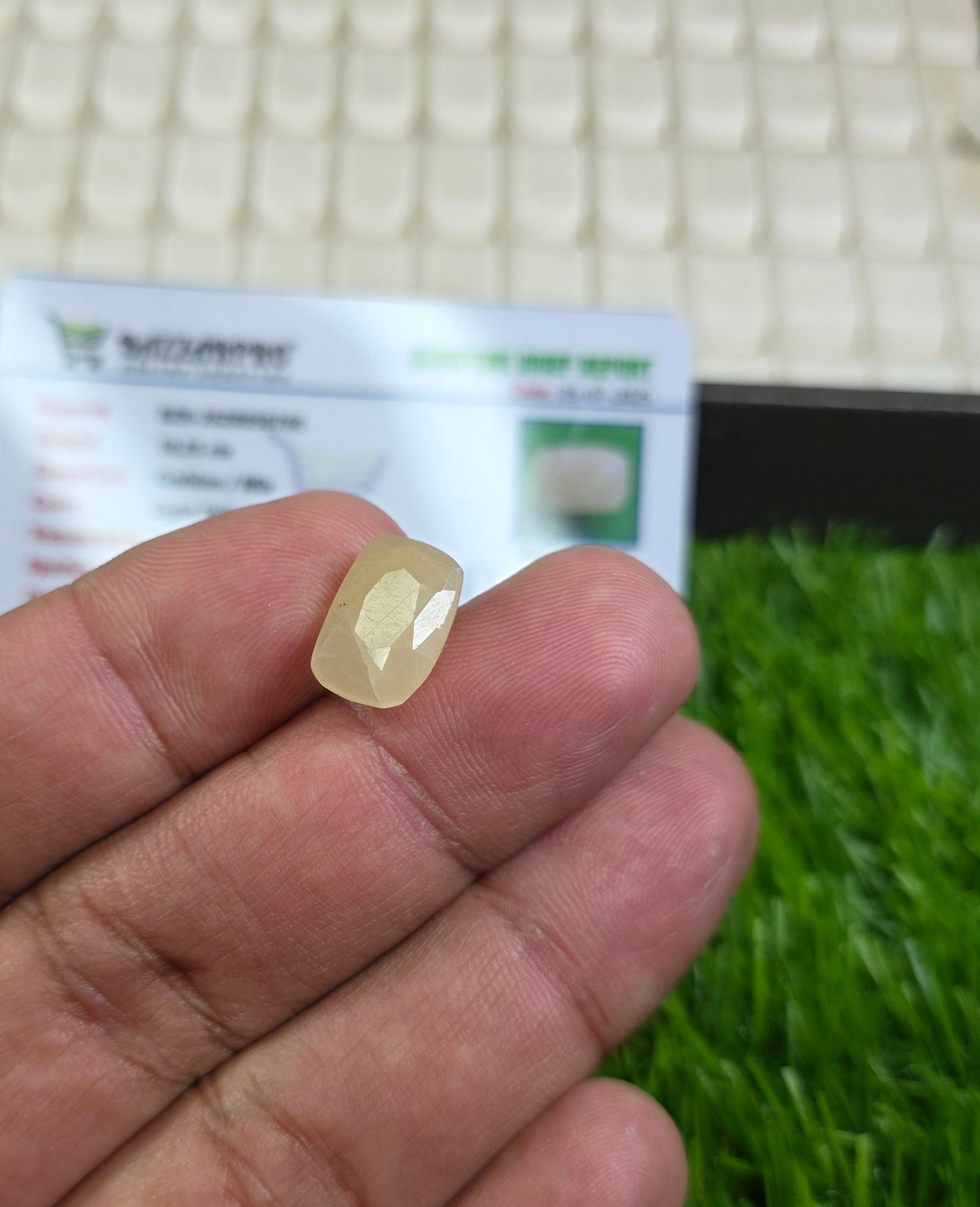 Natural Ceylon Pukhraj Stone With Lab Certificate