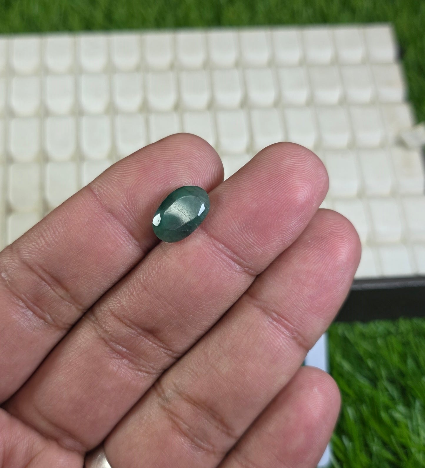 Natural Zambia Zamurd Stone With Lab Certificate