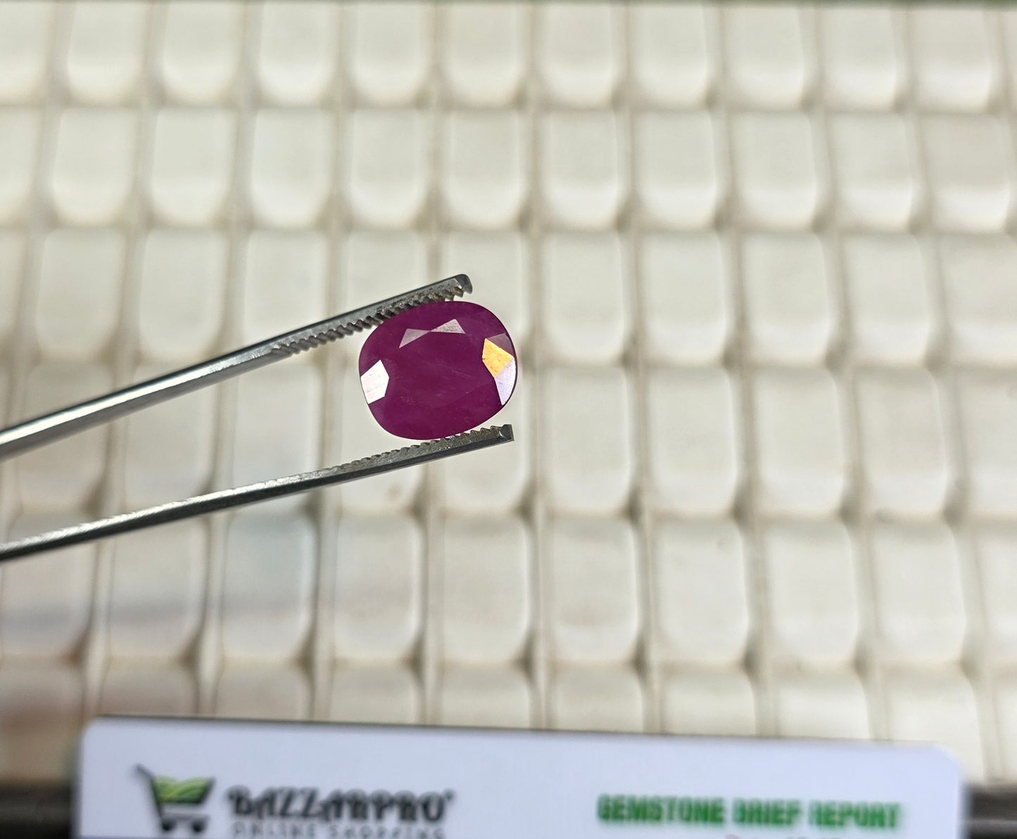 Natural Ruby Stone With Lab Certificate