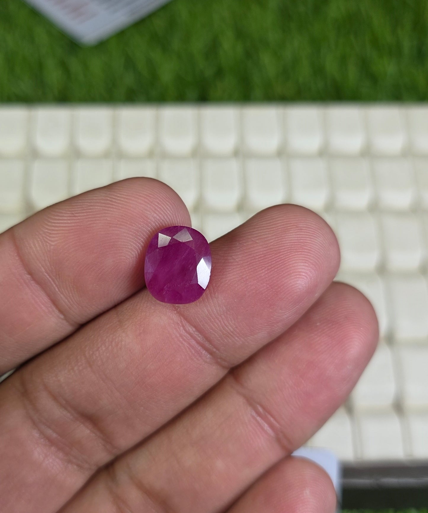 Natural Ruby Stone With Lab Certificate