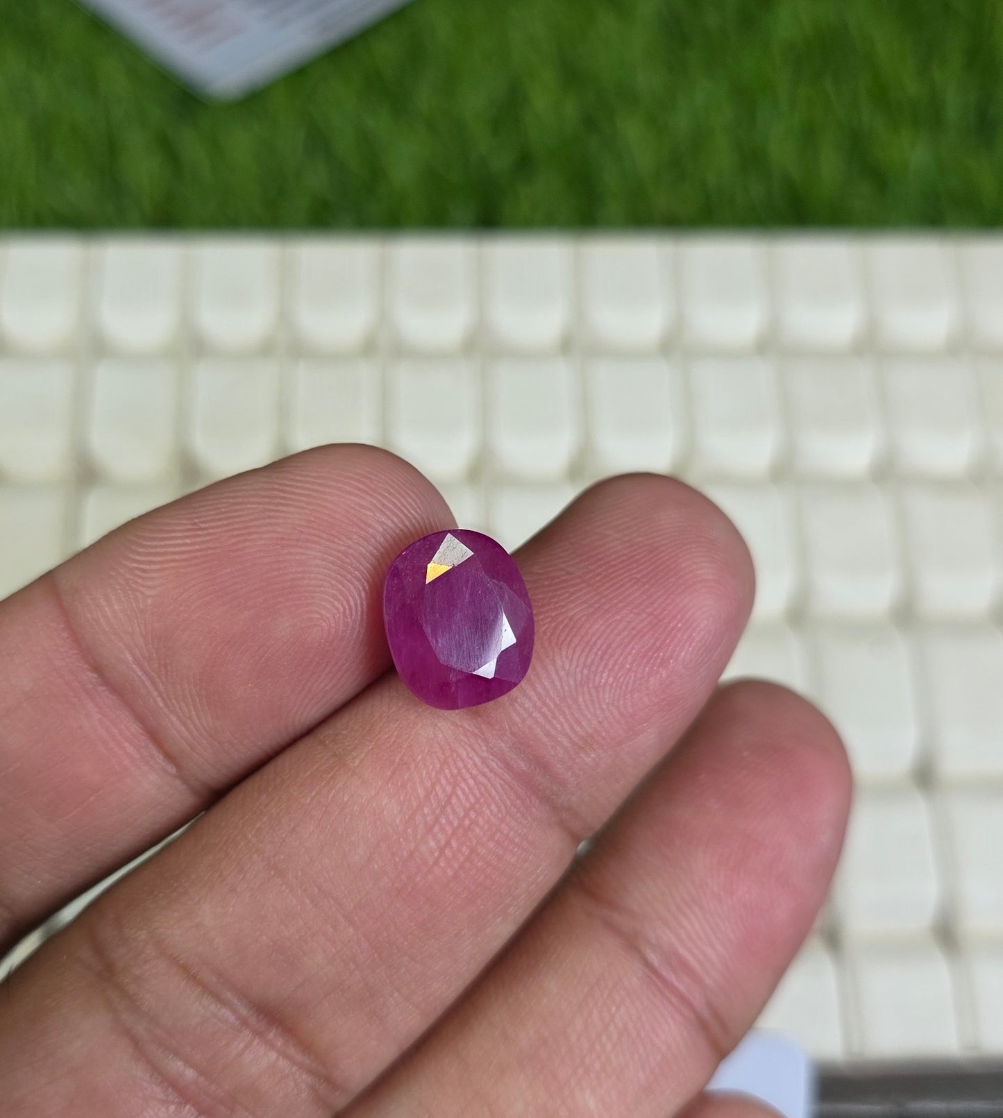 Natural Ruby Stone With Lab Certificate