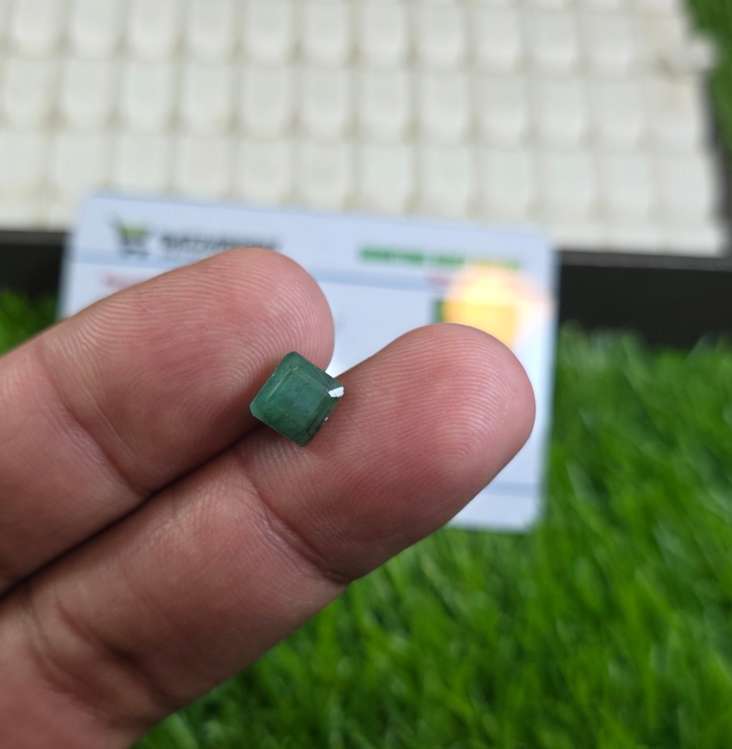 Natural Zambia Zamurd Stone With Lab Certificate