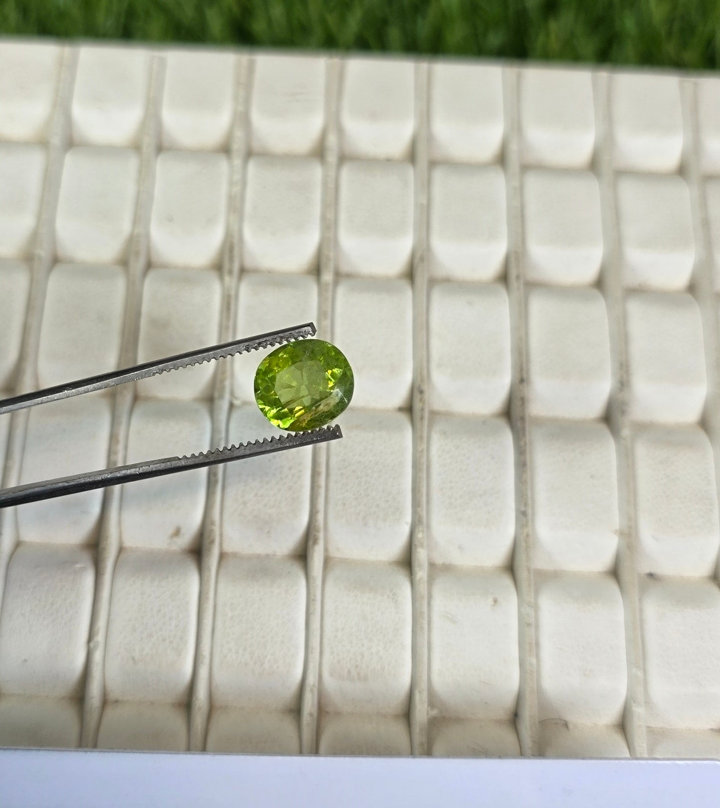Natural Peridot Stone With Lab Certificate