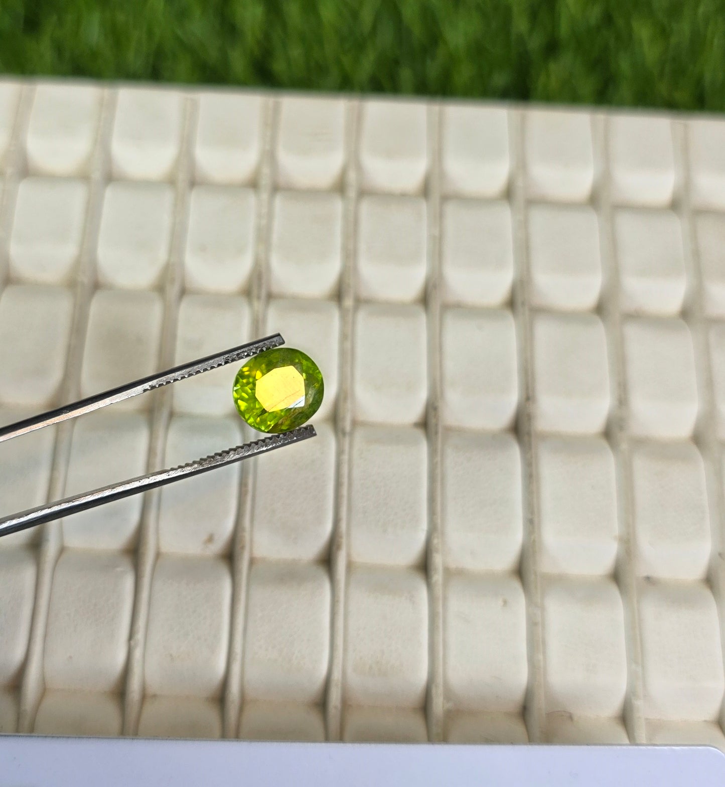 Natural Peridot Stone With Lab Certificate