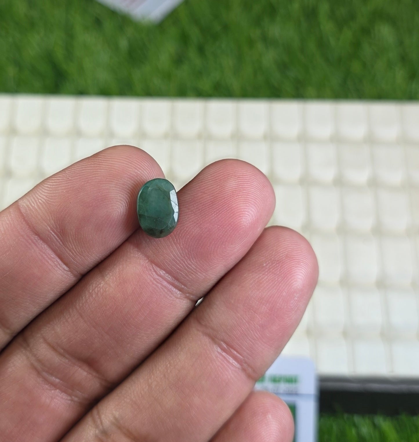 Natural Zambia Zamurd Stone With Lab Certificate