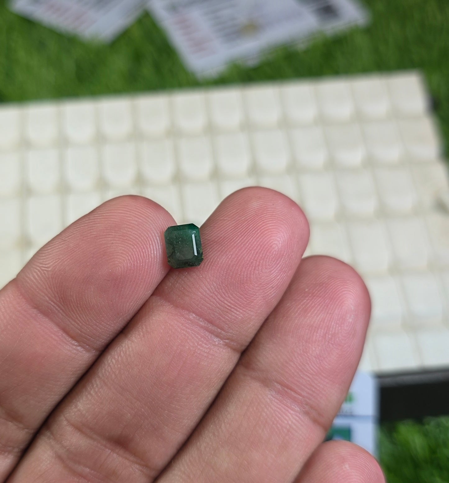 Natural Zambia Zamurd Stone With Lab Certificate