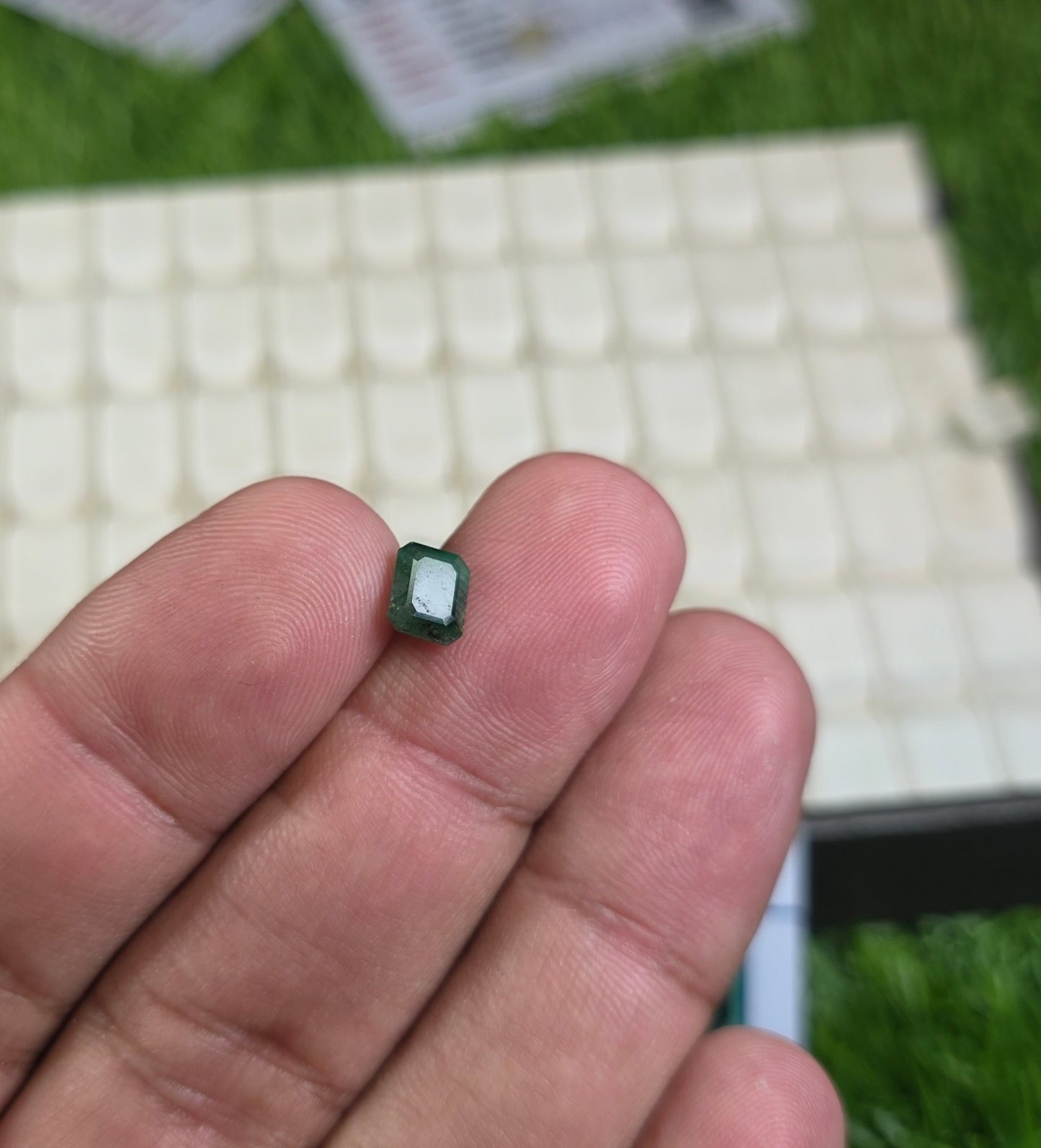 Natural Zambia Zamurd Stone With Lab Certificate