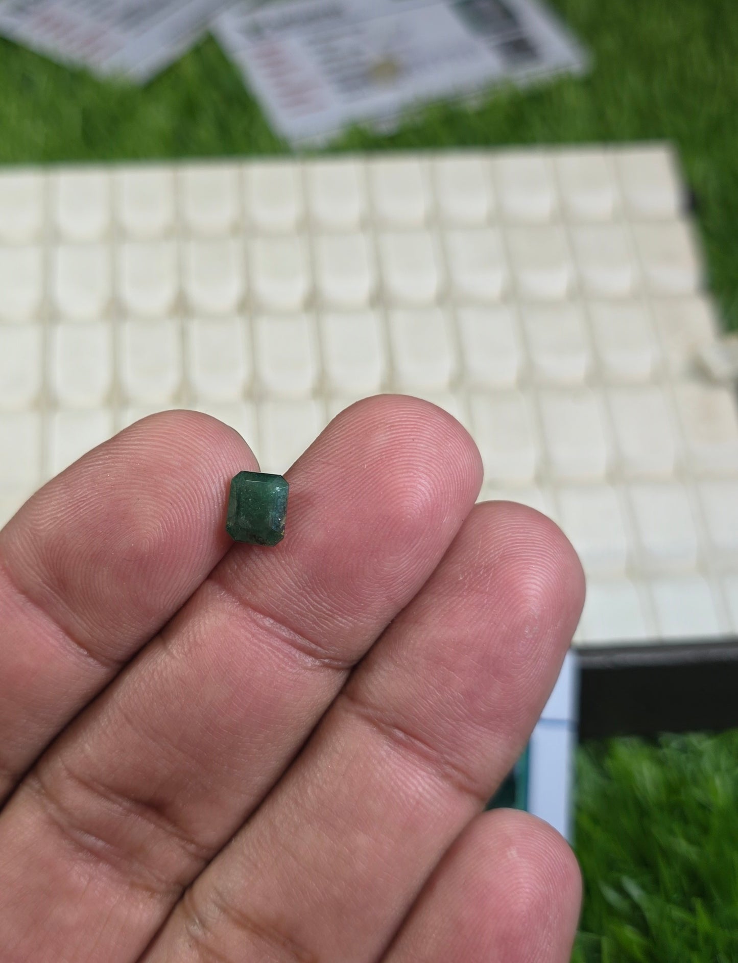 Natural Zambia Zamurd Stone With Lab Certificate