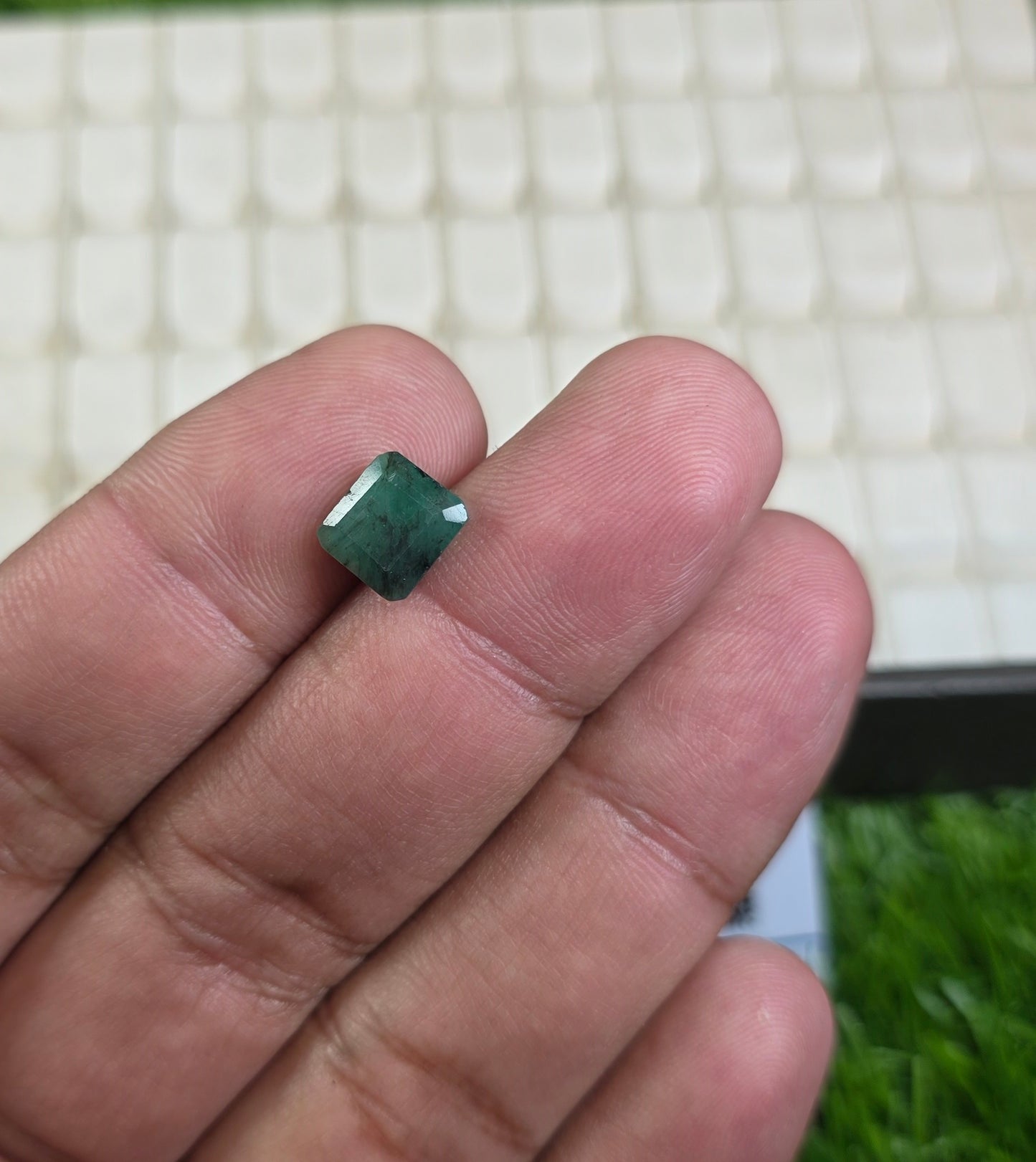 Natural Zambia Zamurd Stone With Lab Certificate