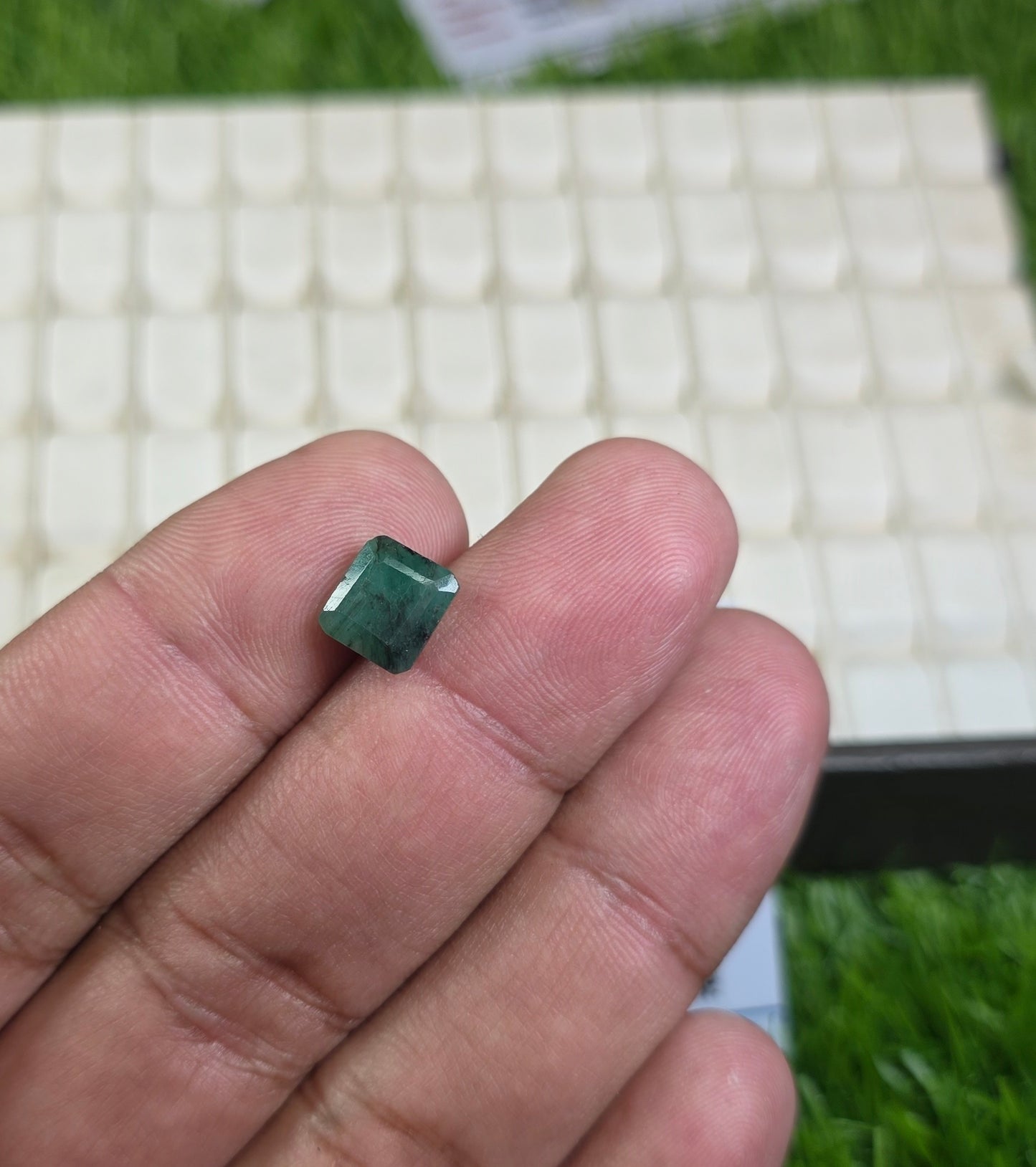Natural Zambia Zamurd Stone With Lab Certificate