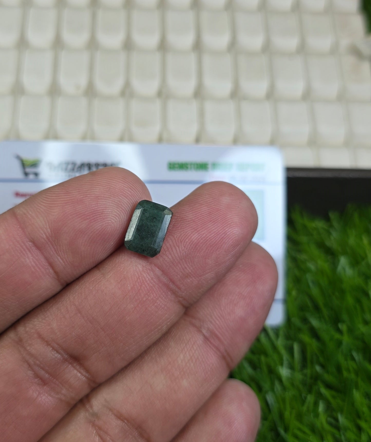Natural Zambia Zamurd Stone With Lab Certificate
