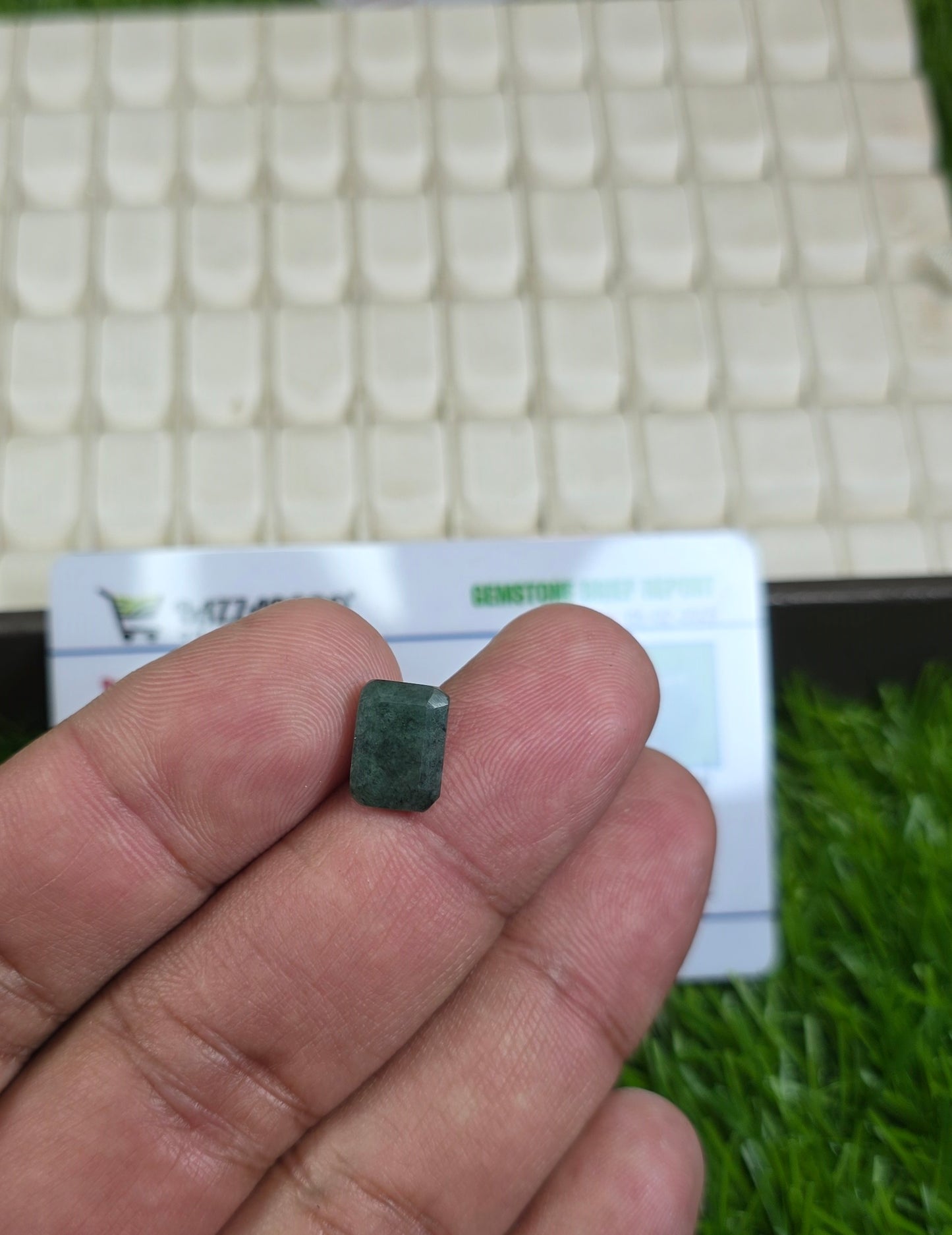 Natural Zambia Zamurd Stone With Lab Certificate