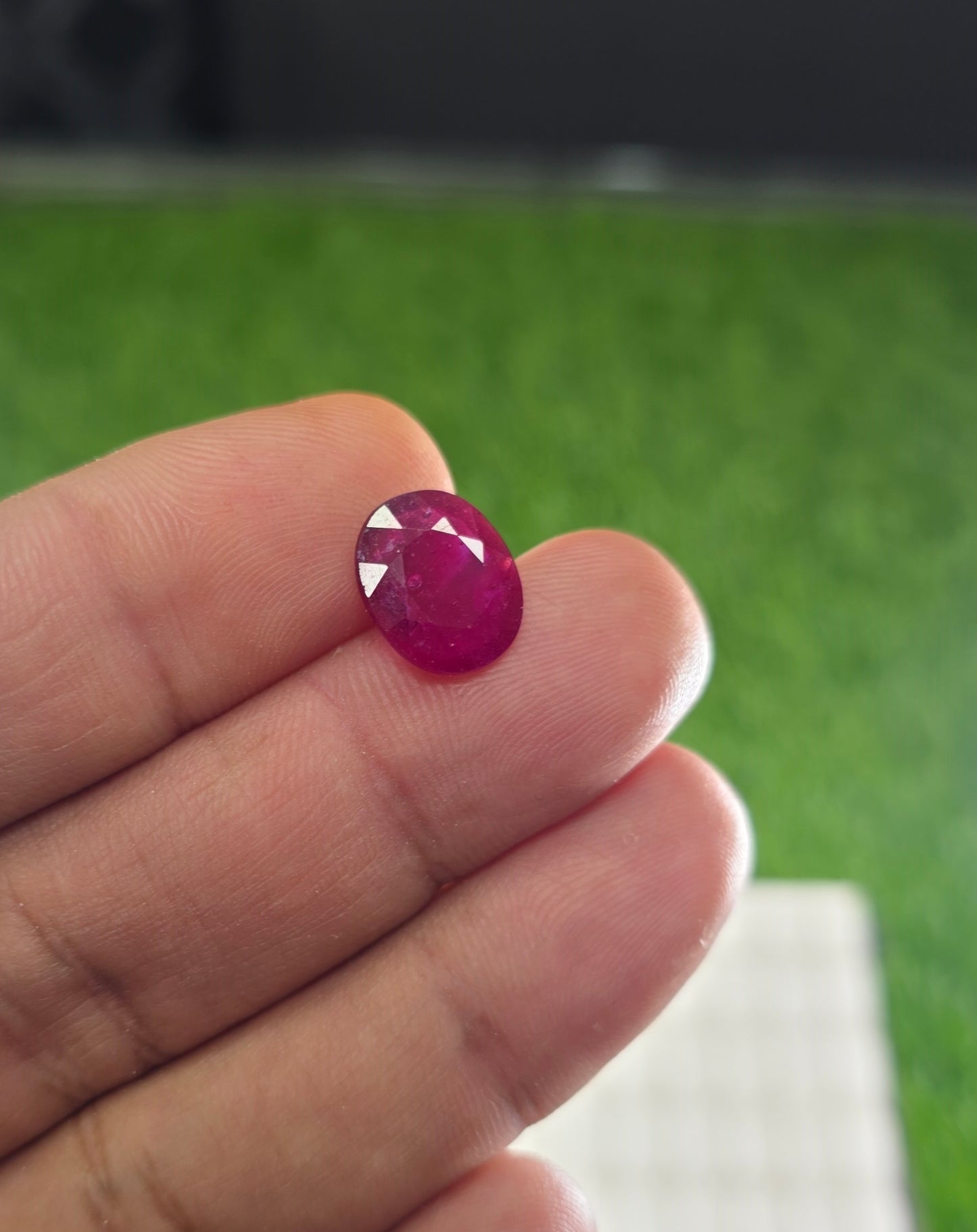 Natural Ruby Stone With Lab Certificate
