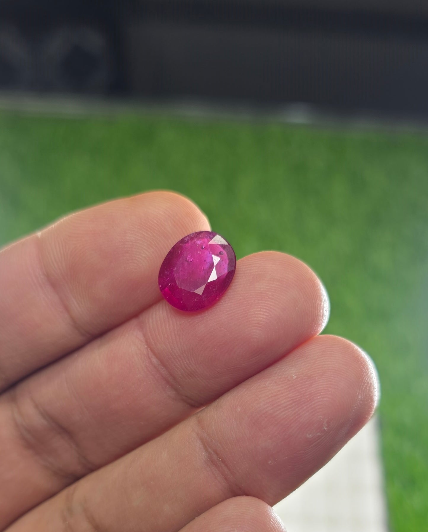 Natural Ruby Stone With Lab Certificate