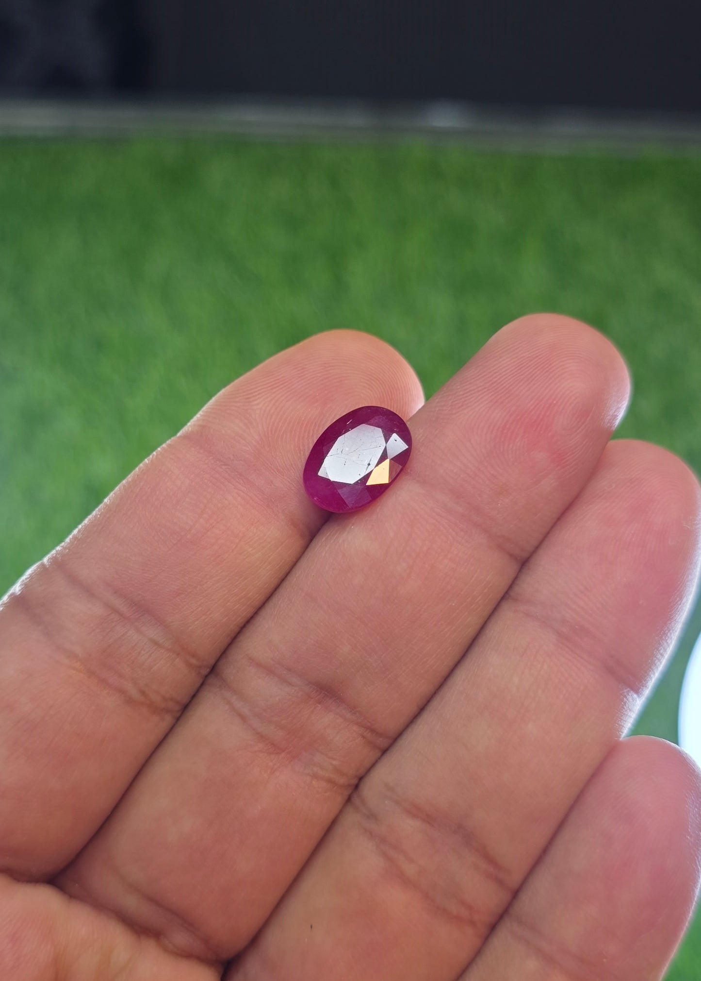 Natural Ruby Stone With Lab Certificate