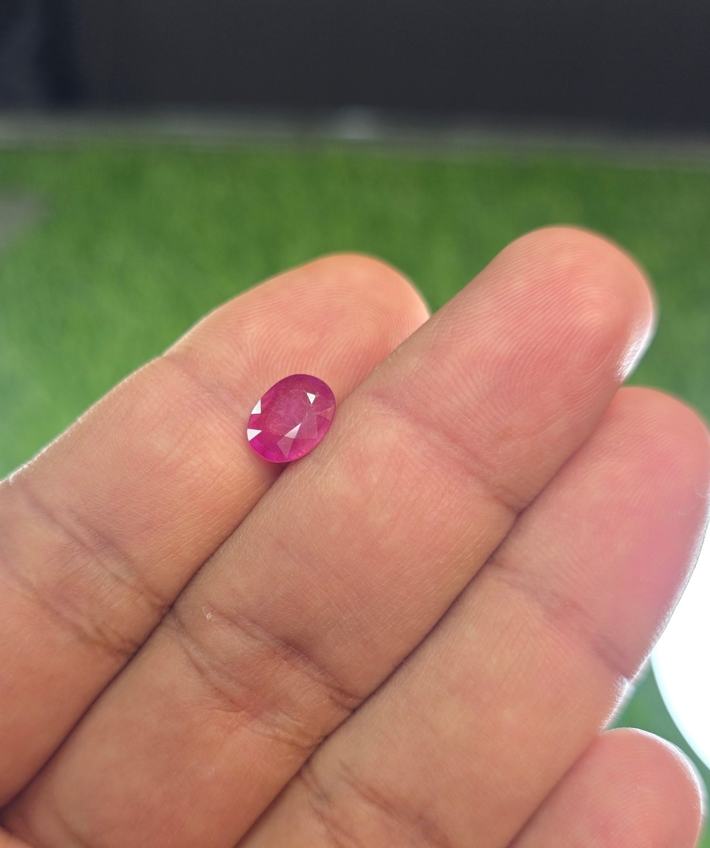Natural Ruby Stone With Lab Certificate
