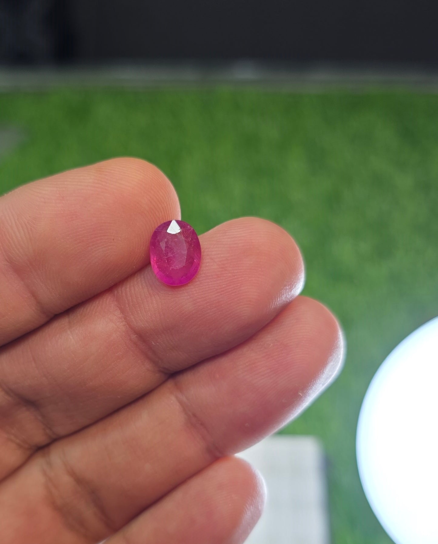 Natural Ruby Stone With Lab Certificate