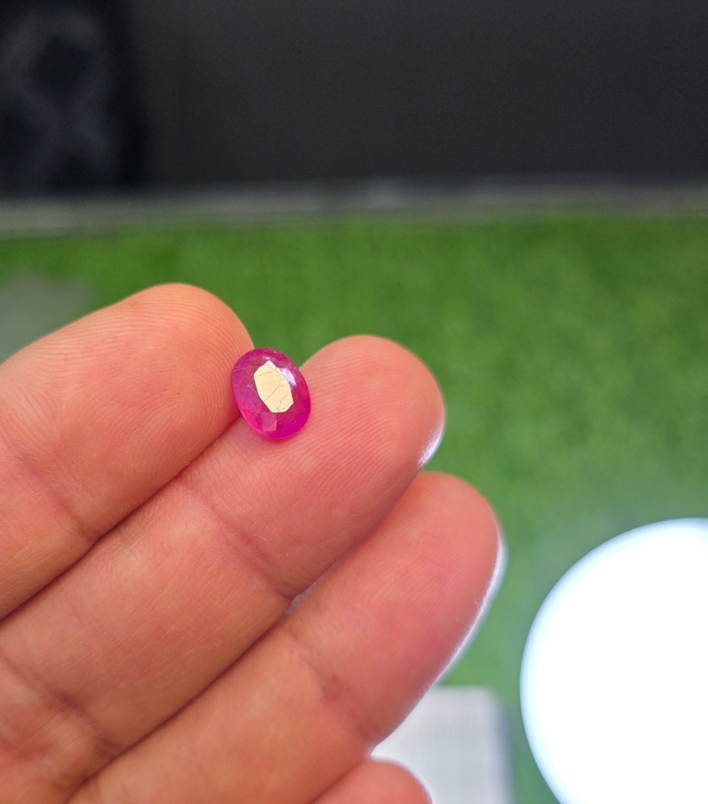 Natural Ruby Stone With Lab Certificate