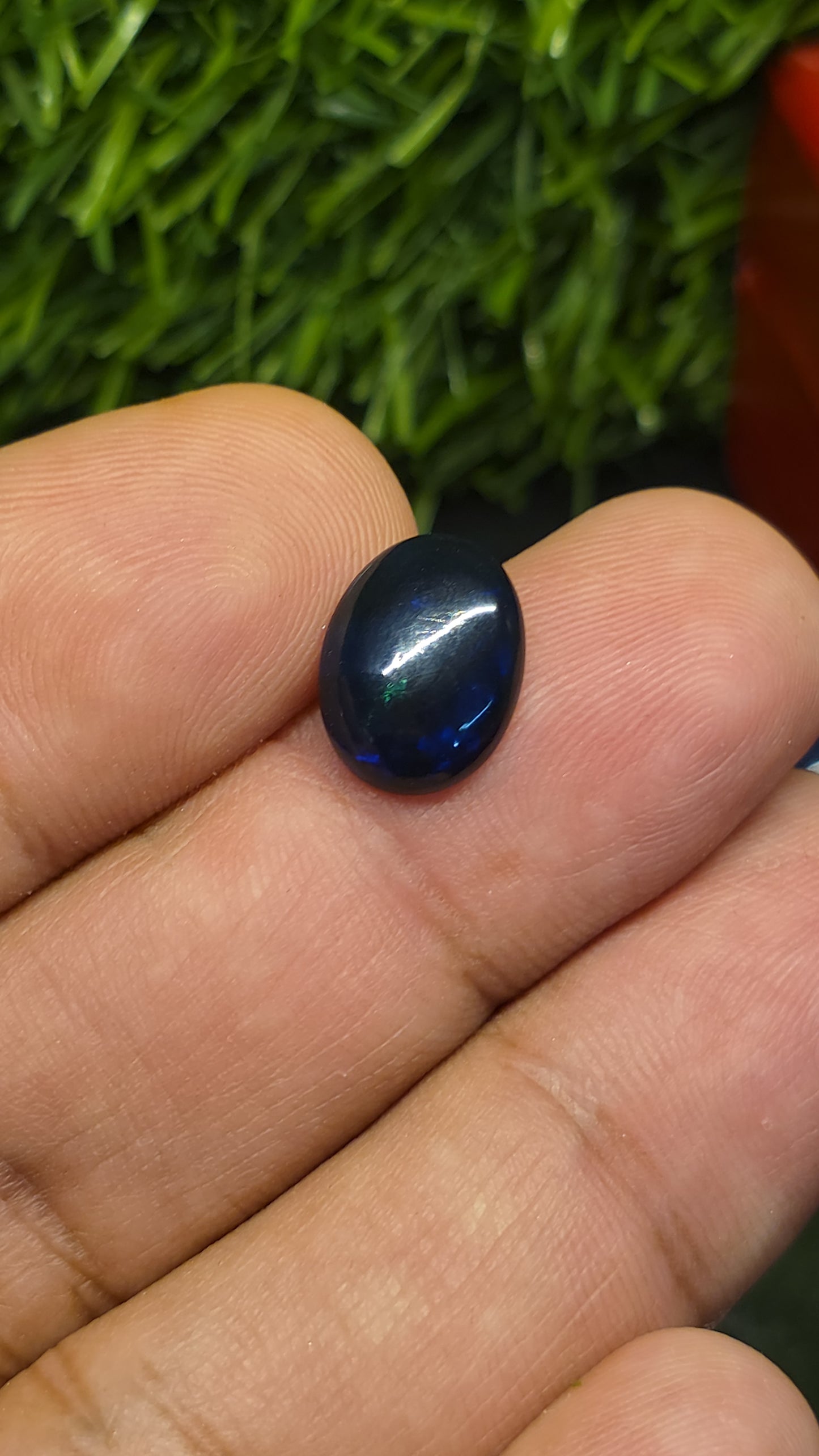 Natural Blue Opal Stone With Lab Certificate