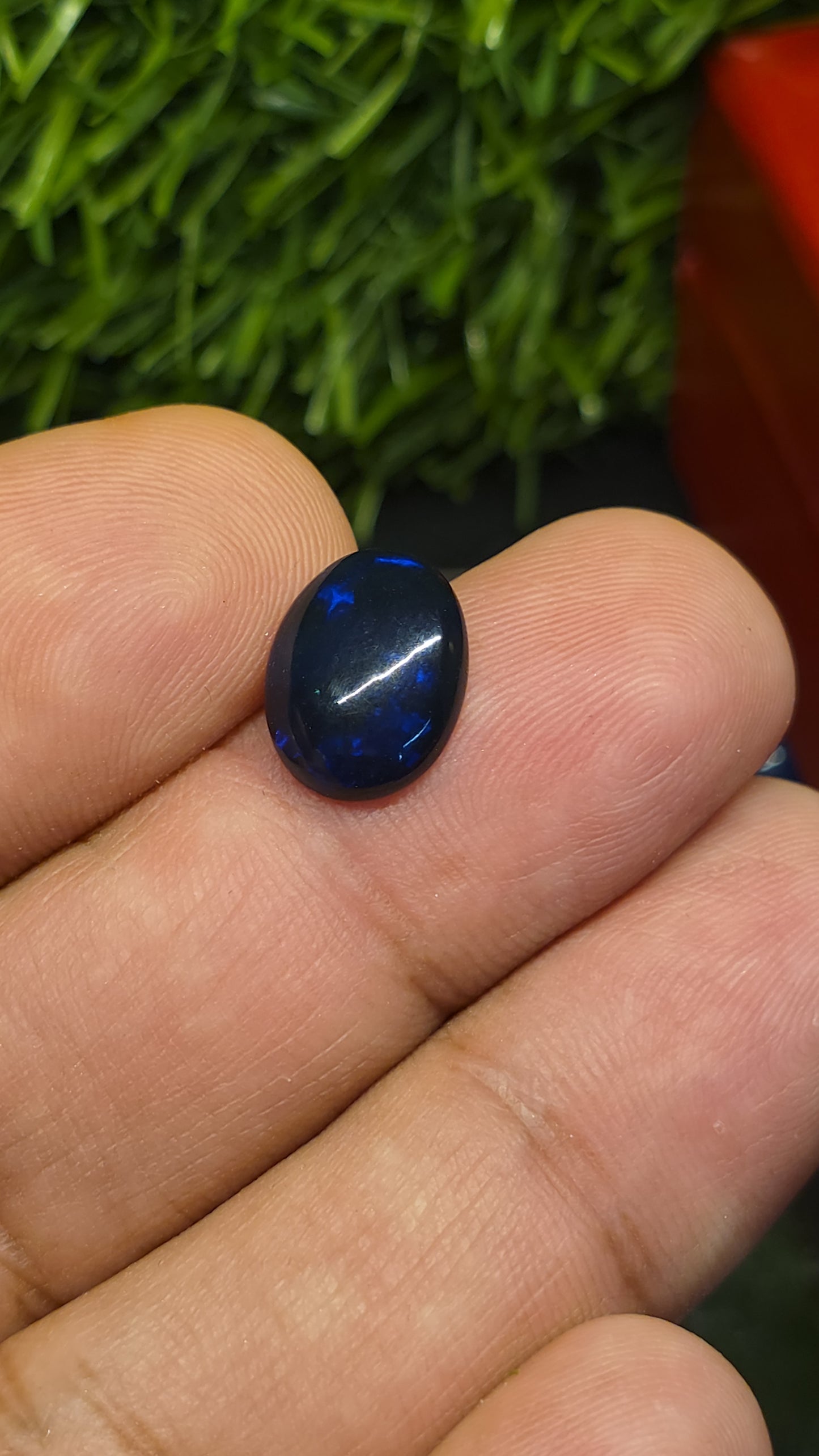 Natural Blue Opal Stone With Lab Certificate