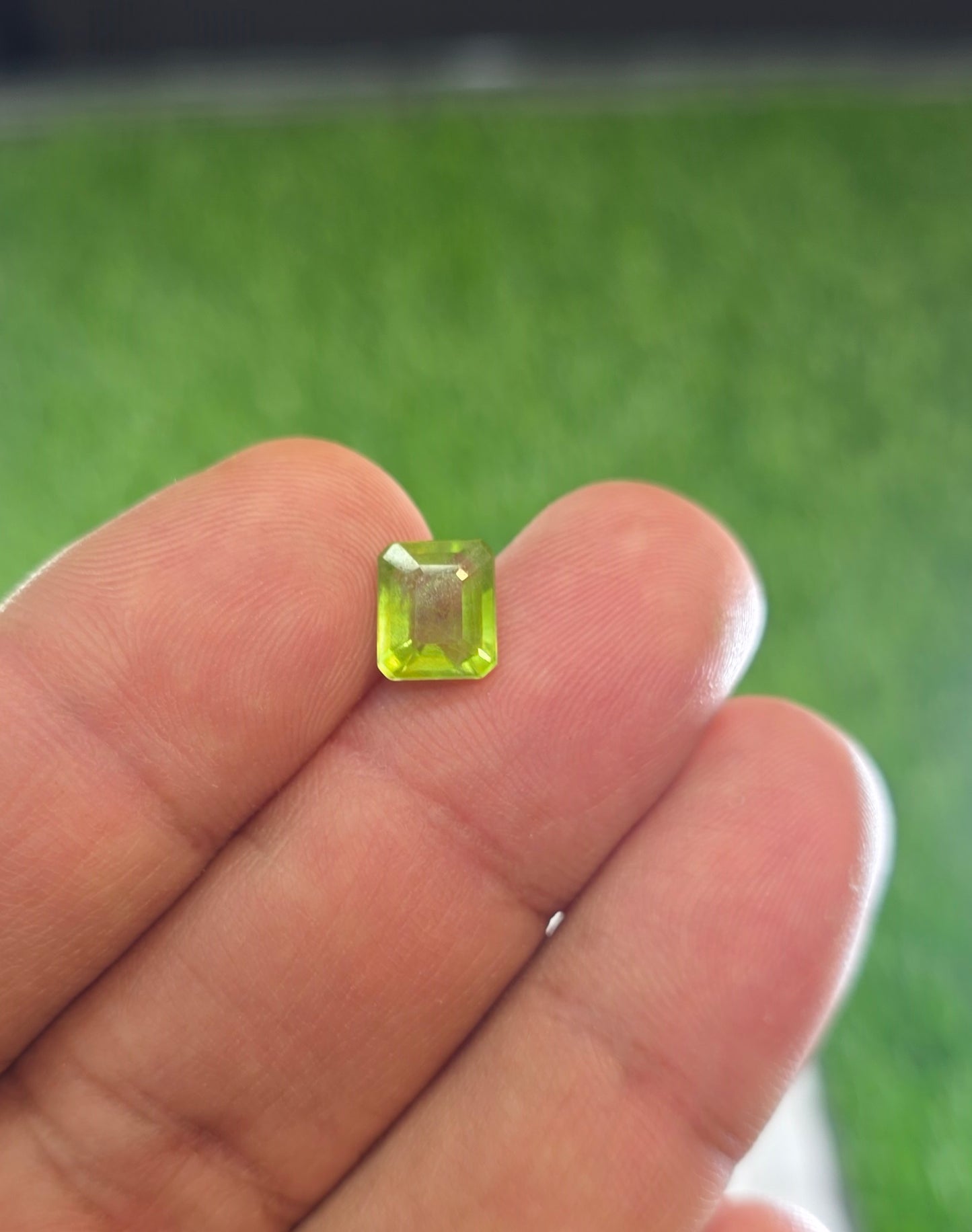 Natural Peridot Stone With Lab Certificate