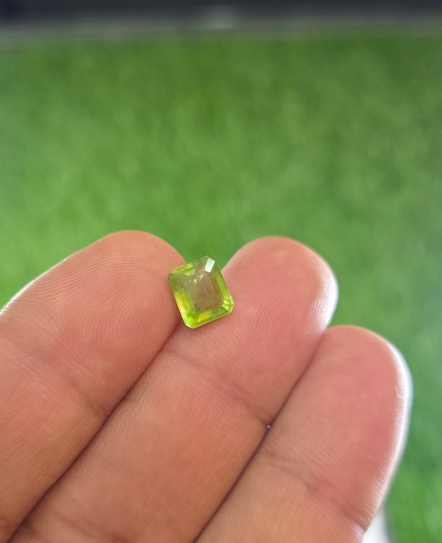 Natural Peridot Stone With Lab Certificate