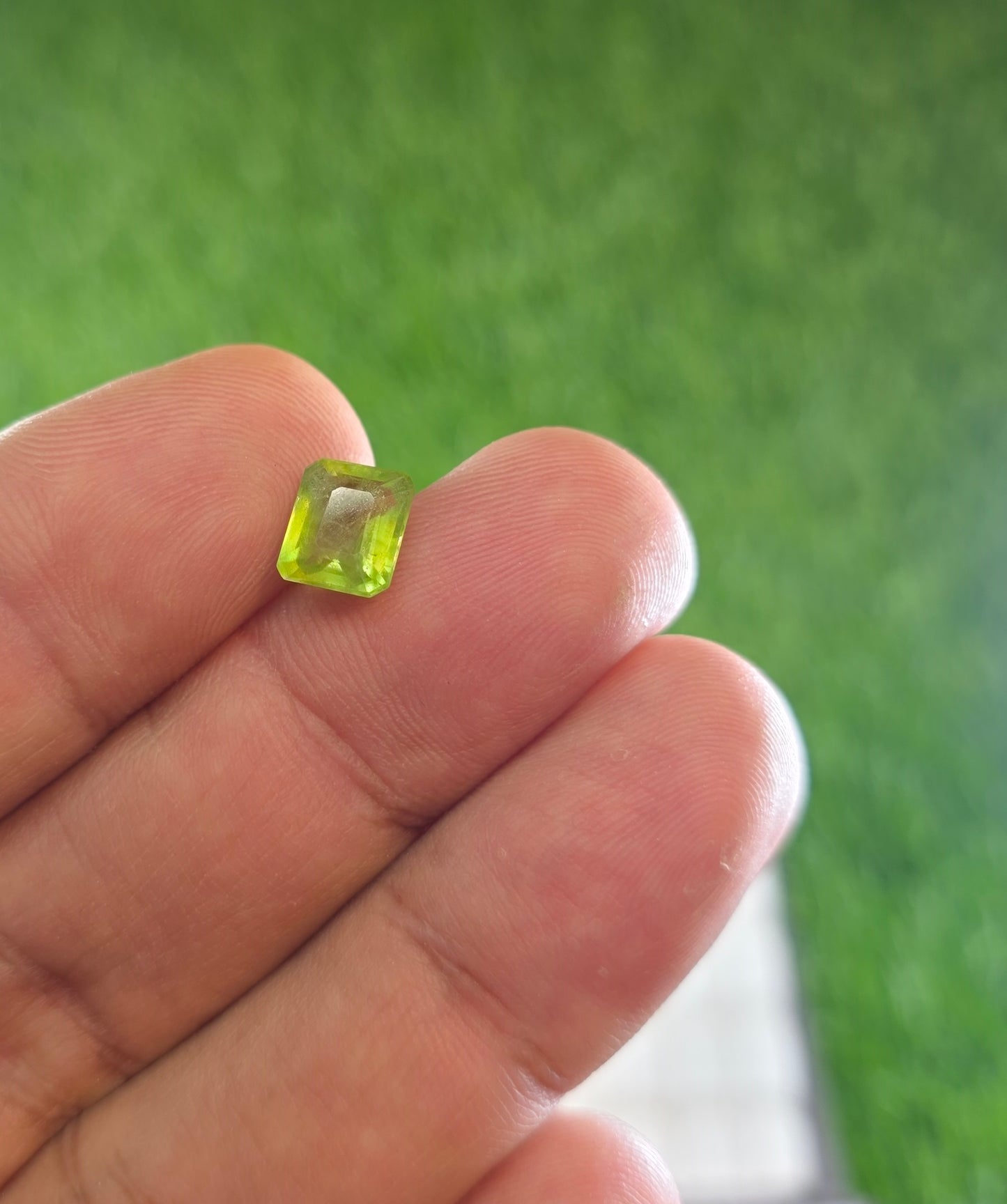 Natural Peridot Stone With Lab Certificate