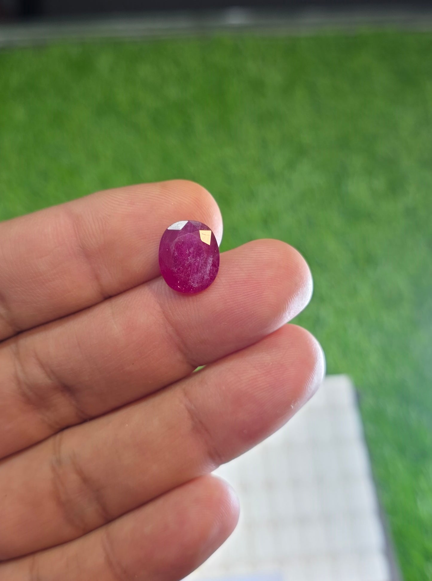 Natural Ruby Stone With Lab Certificate