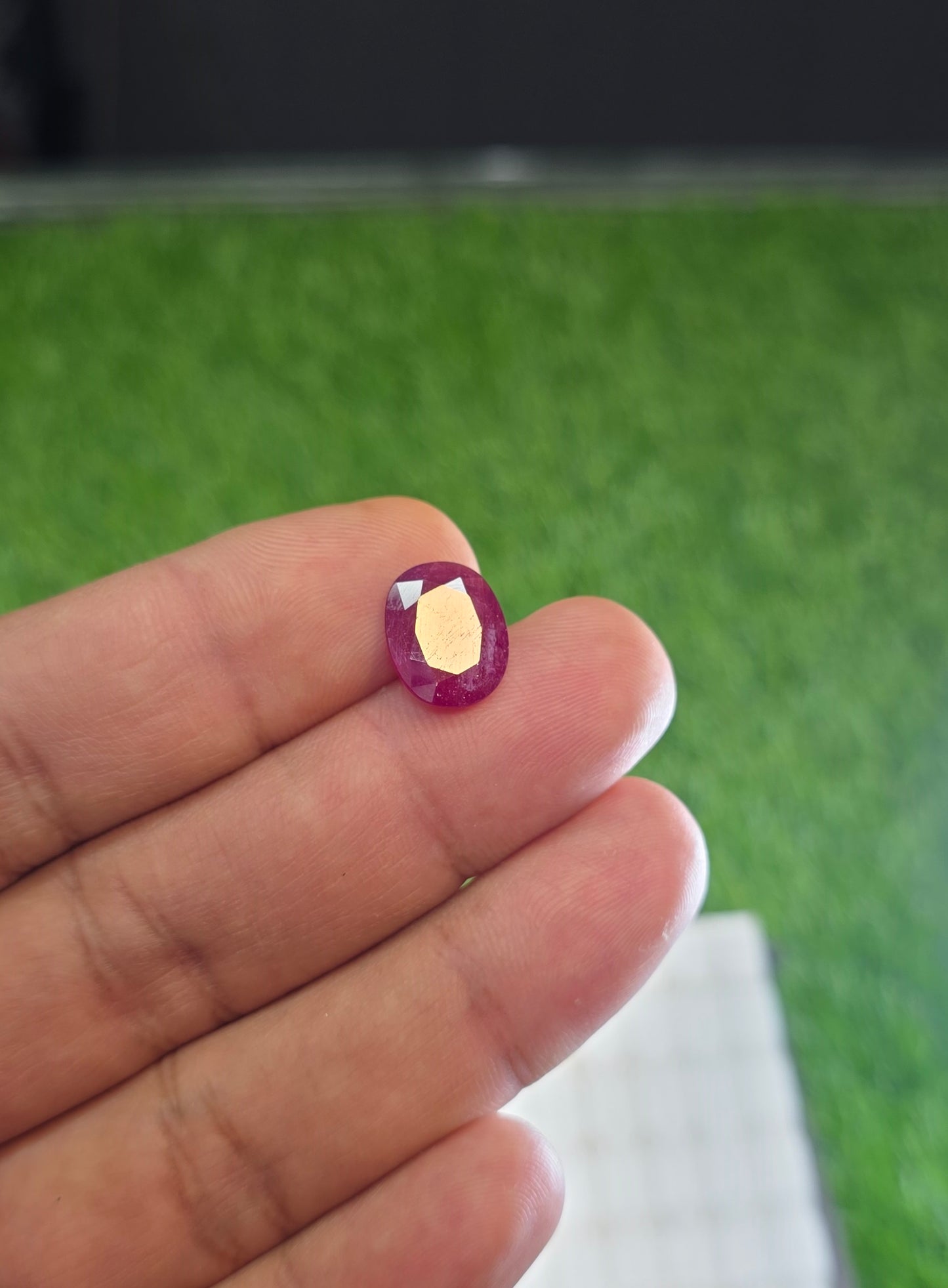 Natural Ruby Stone With Lab Certificate