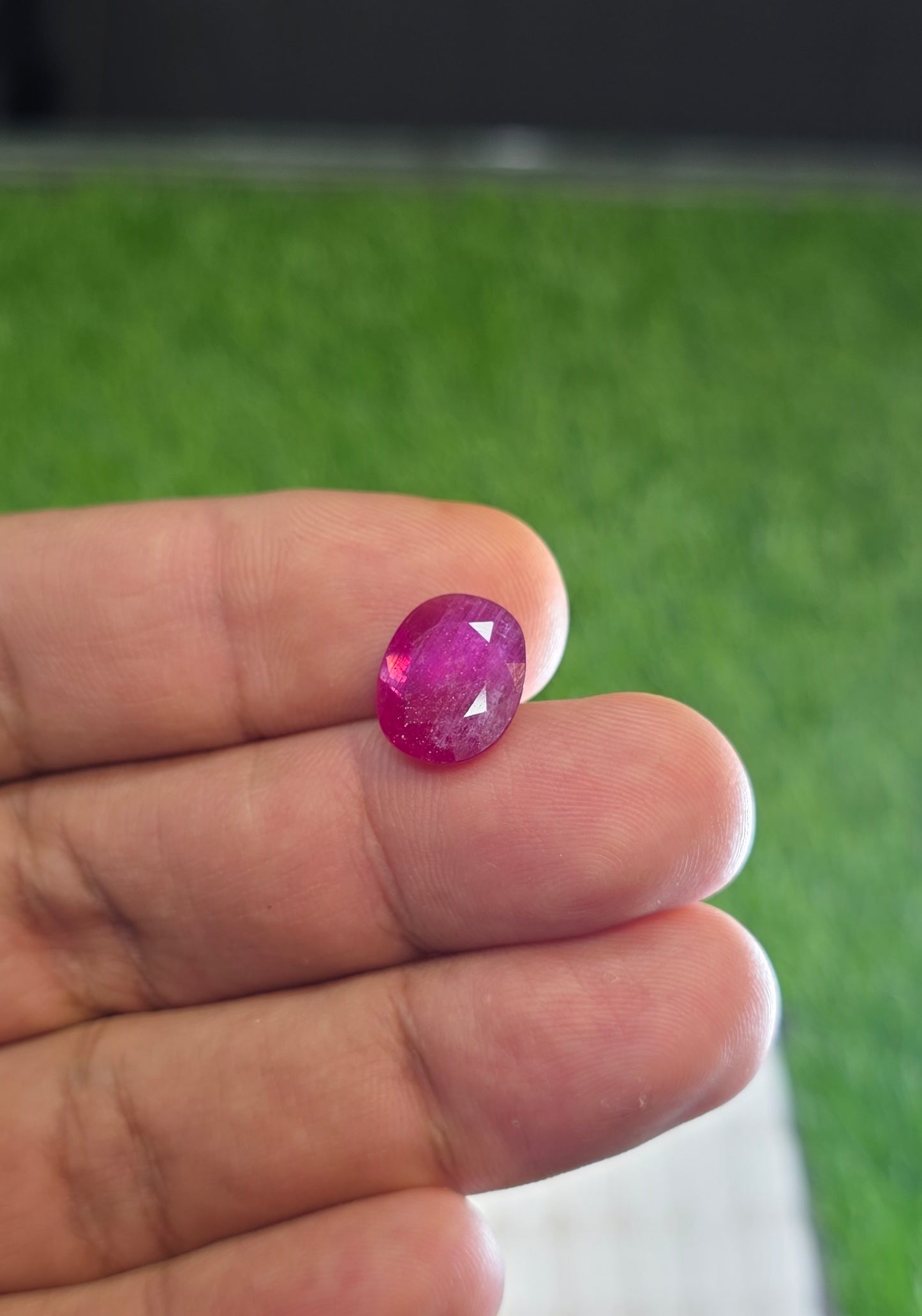 Natural Ruby Stone With Lab Certificate