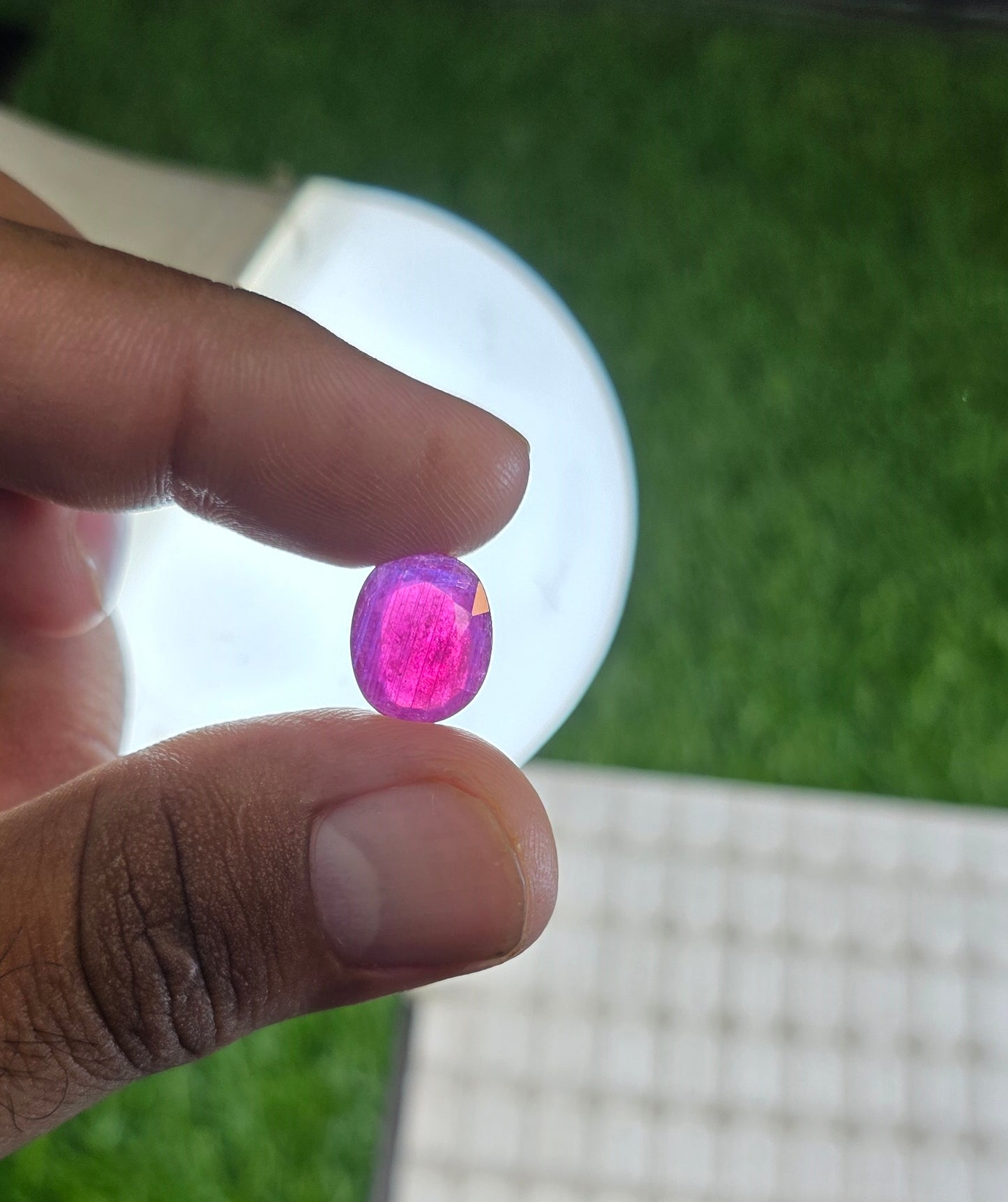 Natural Ruby Stone With Lab Certificate